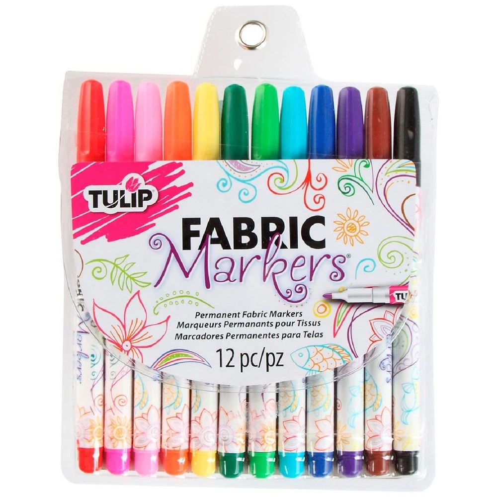 1 Tulip Fine Tip Fabric Markers 12 Pack, 1 of 1