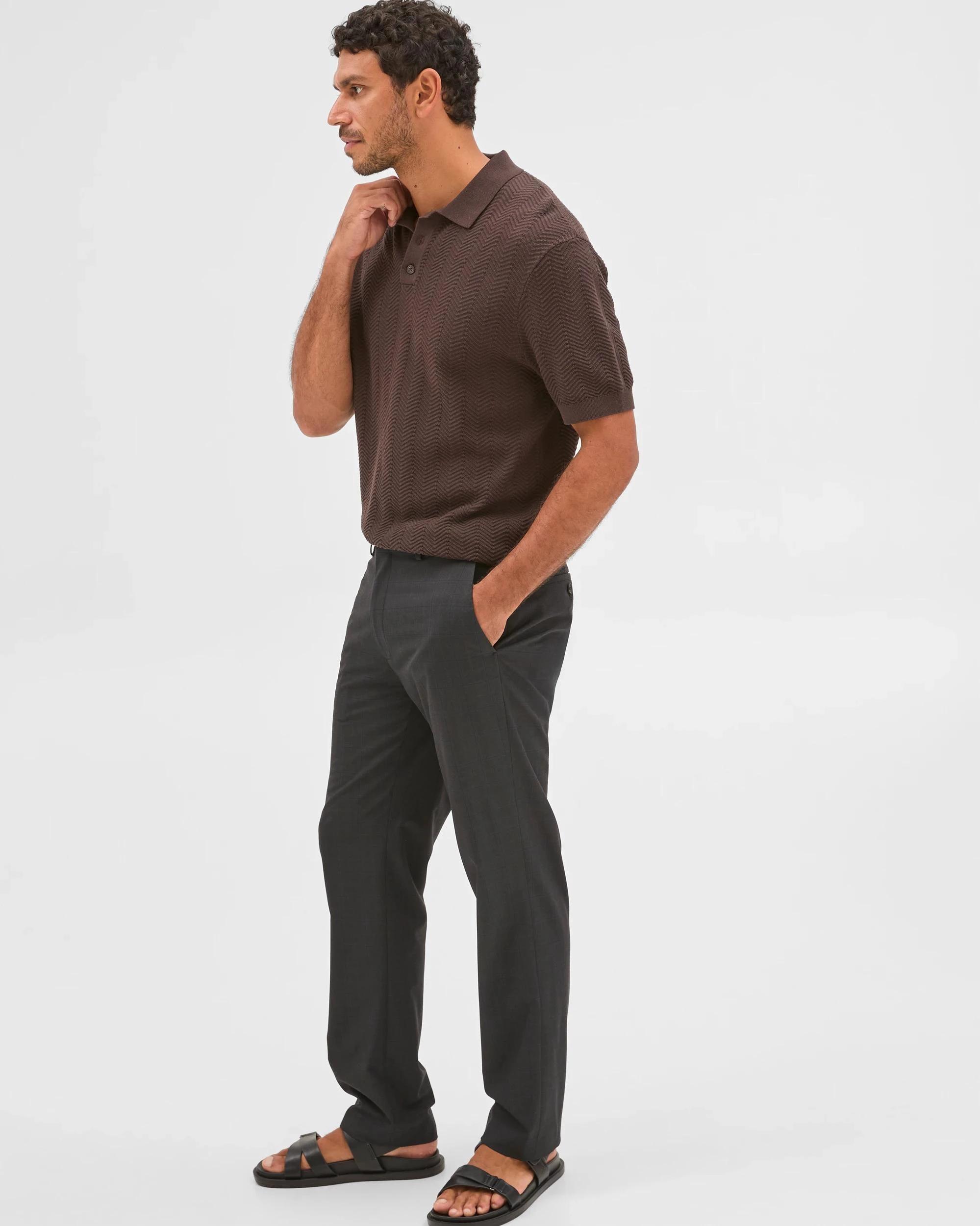 4 Preview Fashion Suit Trousers BLACK NAVY CHECK, 4 of 6