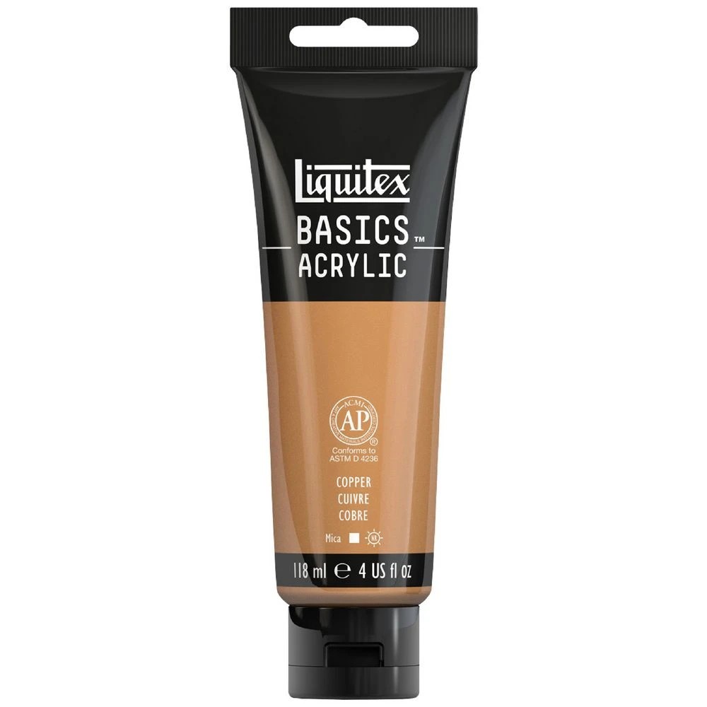 1 Liquitex Basics 118mL Paint Copper, 1 of 5