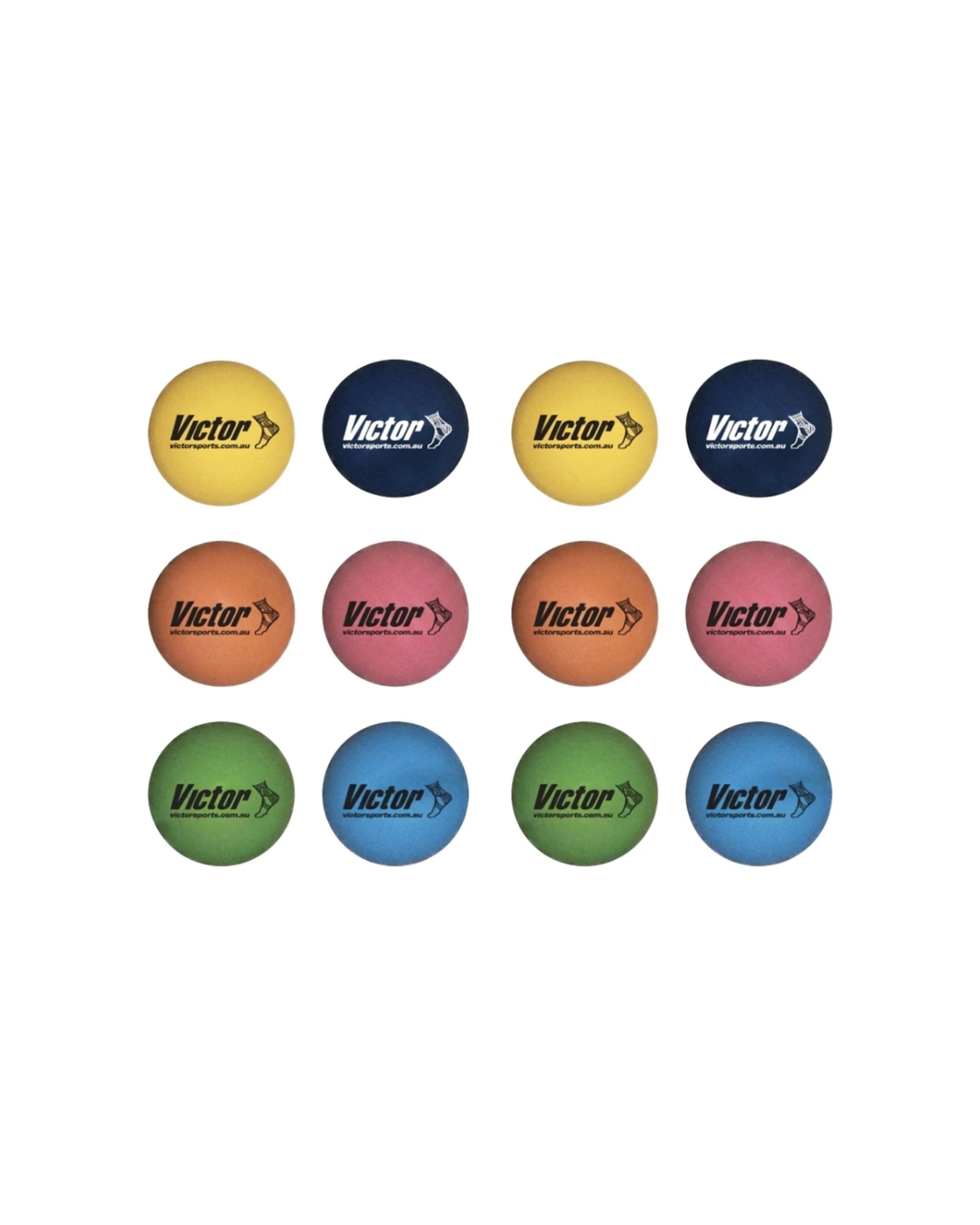 1 Victor Sports 12pc Hi Bounce Ball Single Multipurpose Rubber Game Set 6cm - Multi, 1 of 2