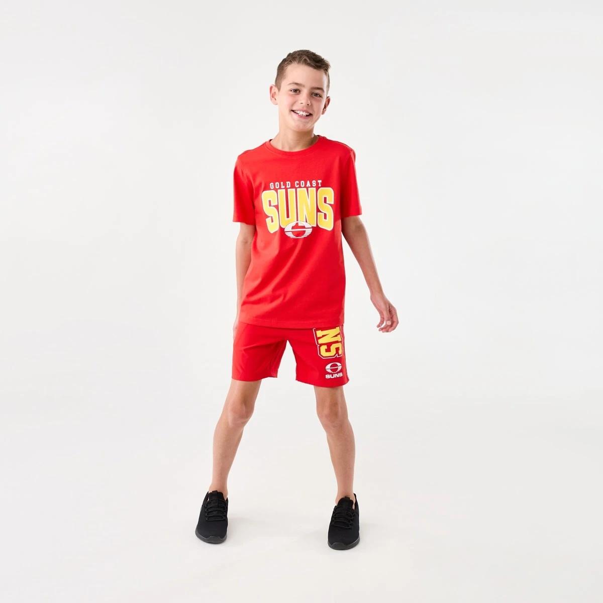 5 Official AFL Kids Shorts Gc Suns, 5 of 8
