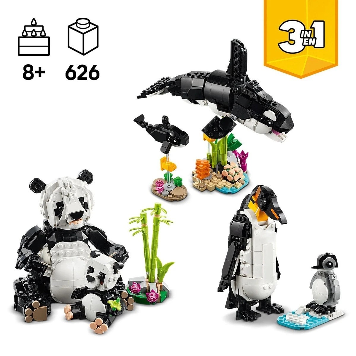 4 LEGO Creator Wild Animals: Panda Family 31165, 4 of 10
