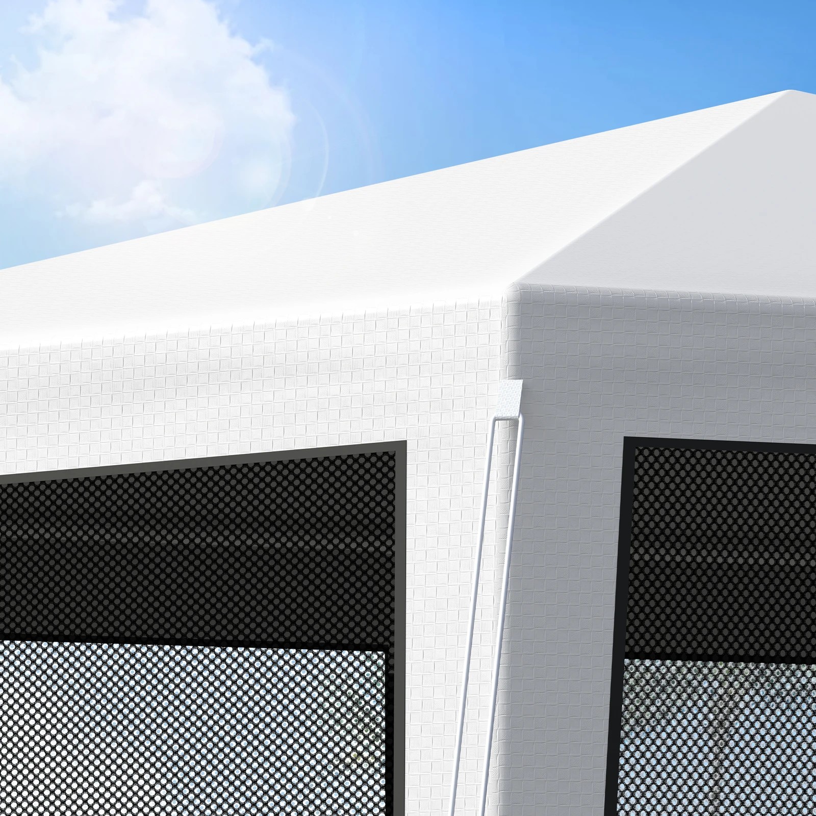 5 Alfordson Gazebo 2x2m Outdoor Camping Marquee Canopy Mesh Wall Portable - White, 5 of 10