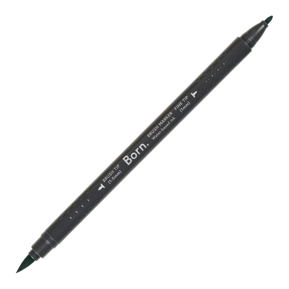 4 Born Professional Brush Dual-Tip Marker Jade Green G190, 4 of 4