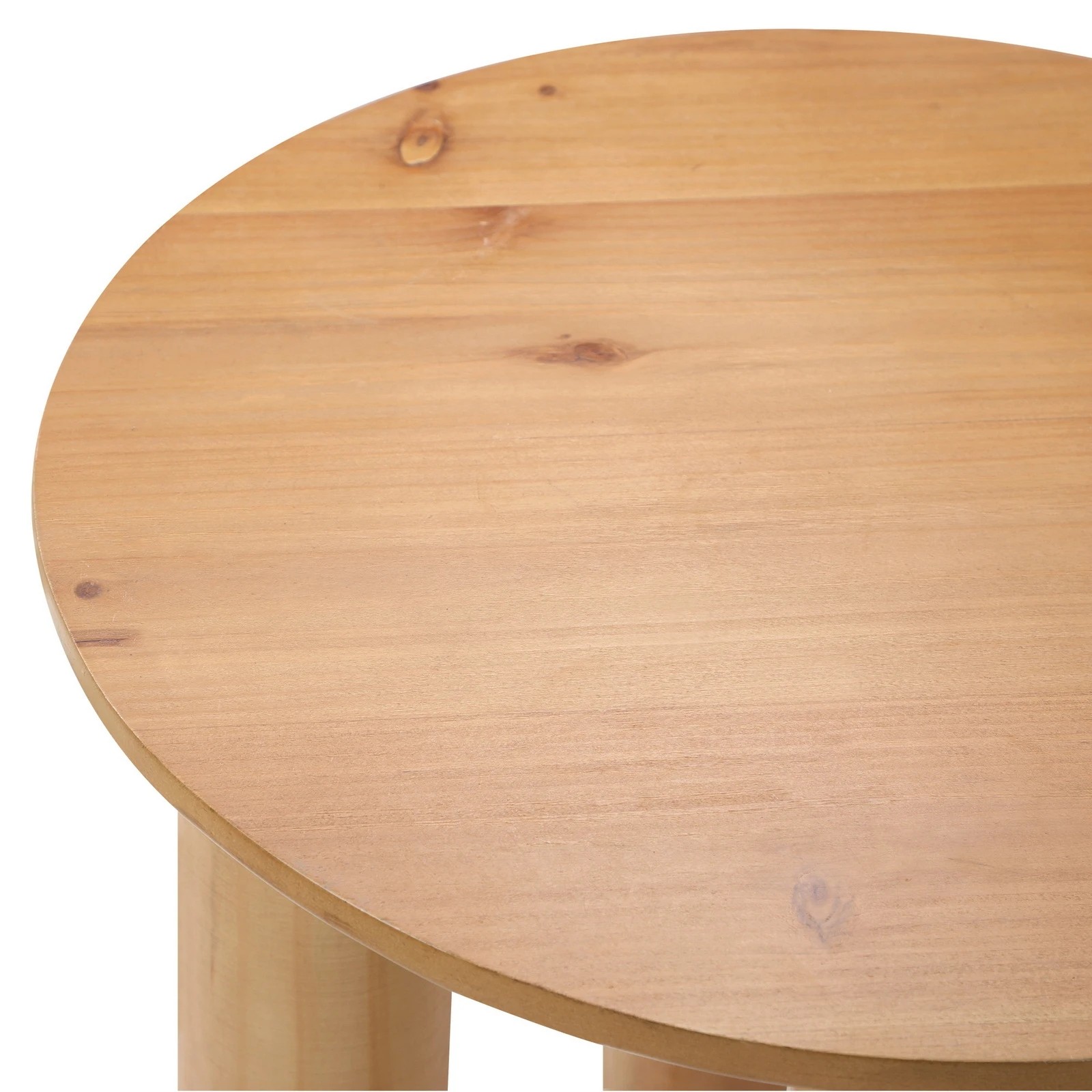 8 Oikiture Coffee Table Side End Tables Sofa Desk Bedside Nightstand Round
 - Natural, 8 of 10