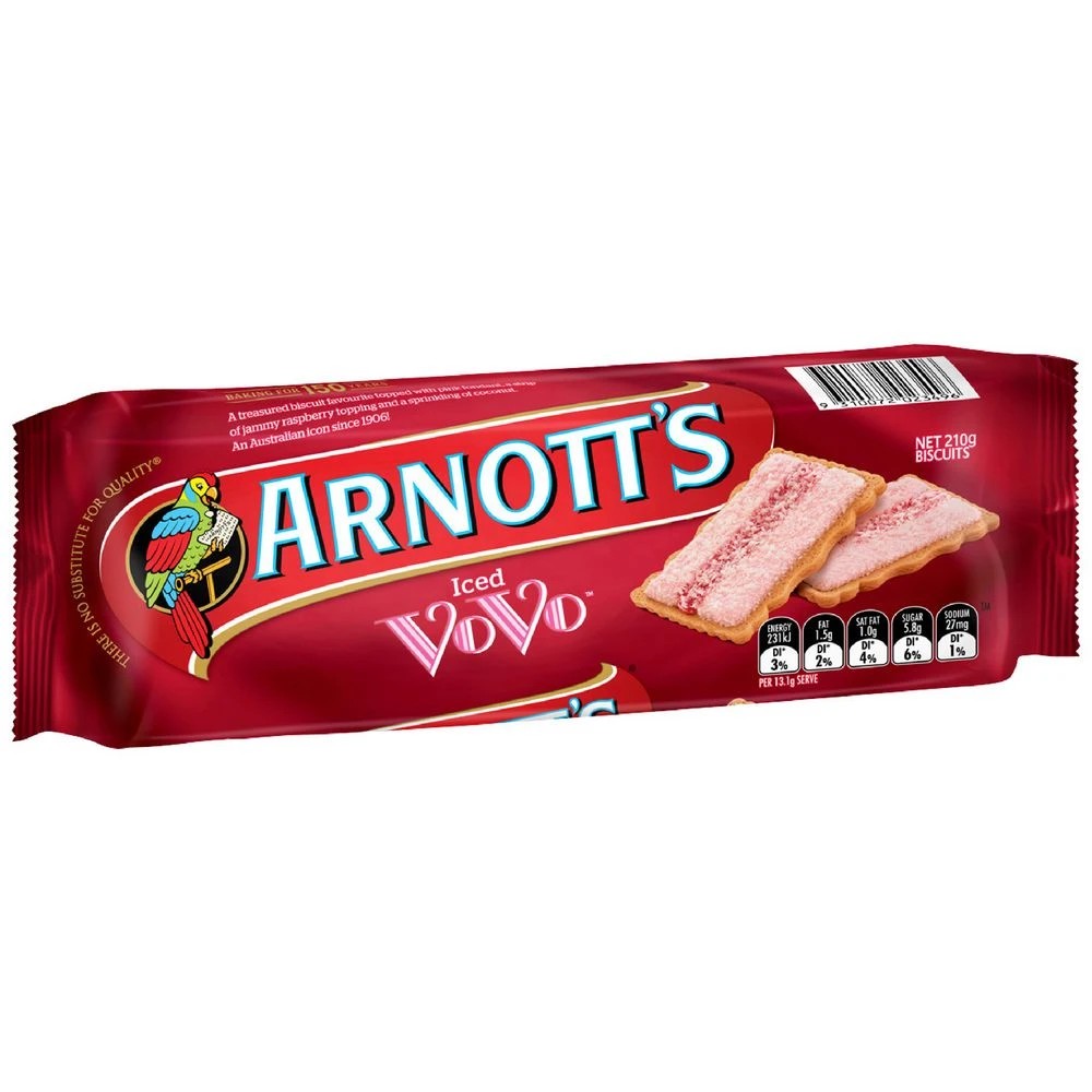 1 Arnott's Iced VoVo Biscuits 210g, 1 of 4