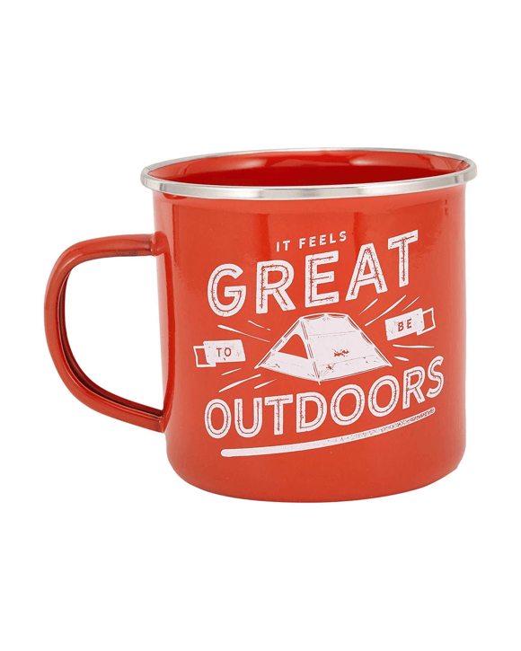 500ml Orange Enamel Mug