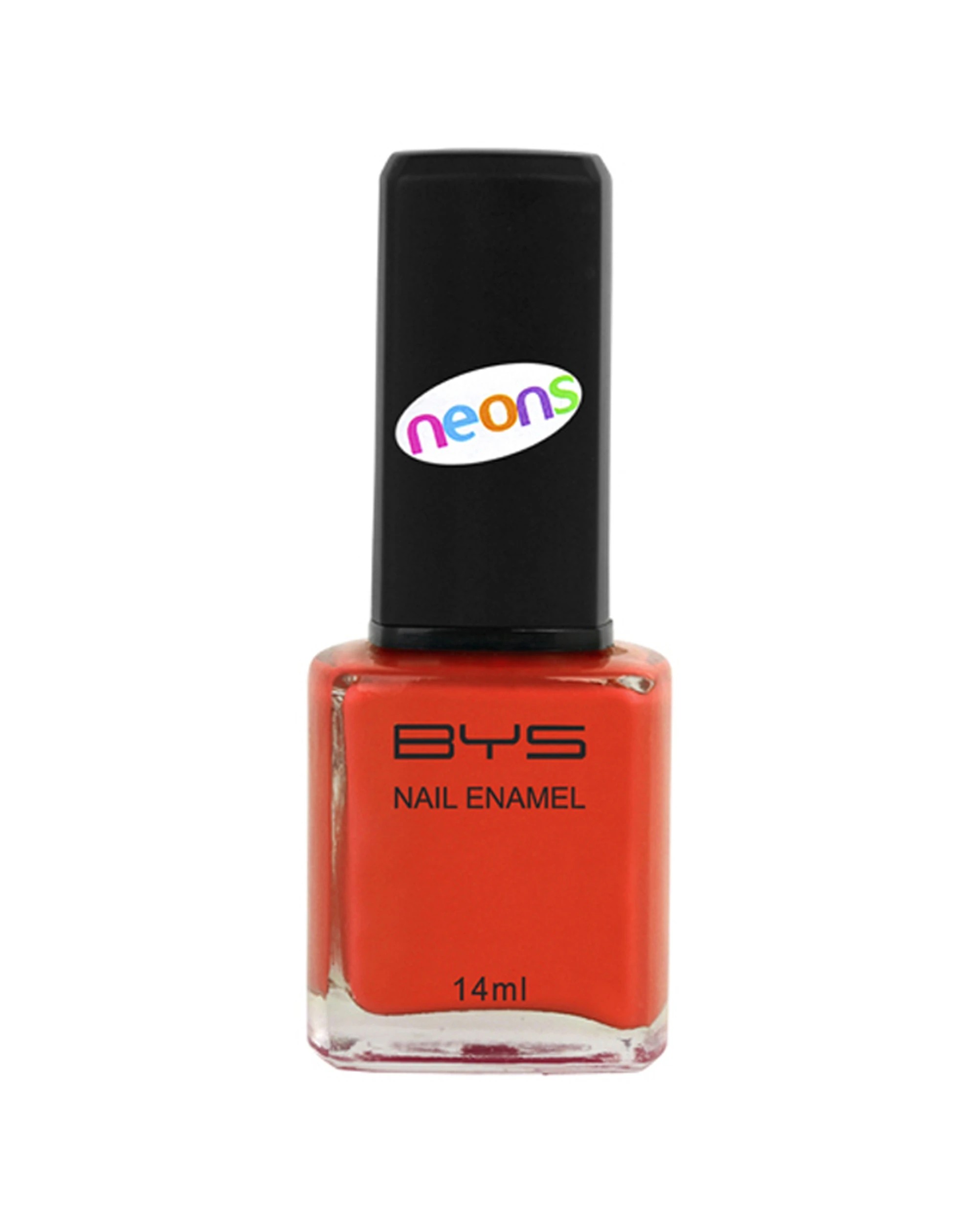 2 BYS 2PK BYS Neons Neon Fire Nail Polish Twin Pack Long Wearing 14ml - Orange, 2 of 2