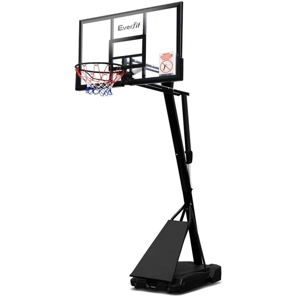 1 Everfit 3.05M Basketball Hoop Stand System Adjustable Height Portable  Pro - Black, 1 of 7