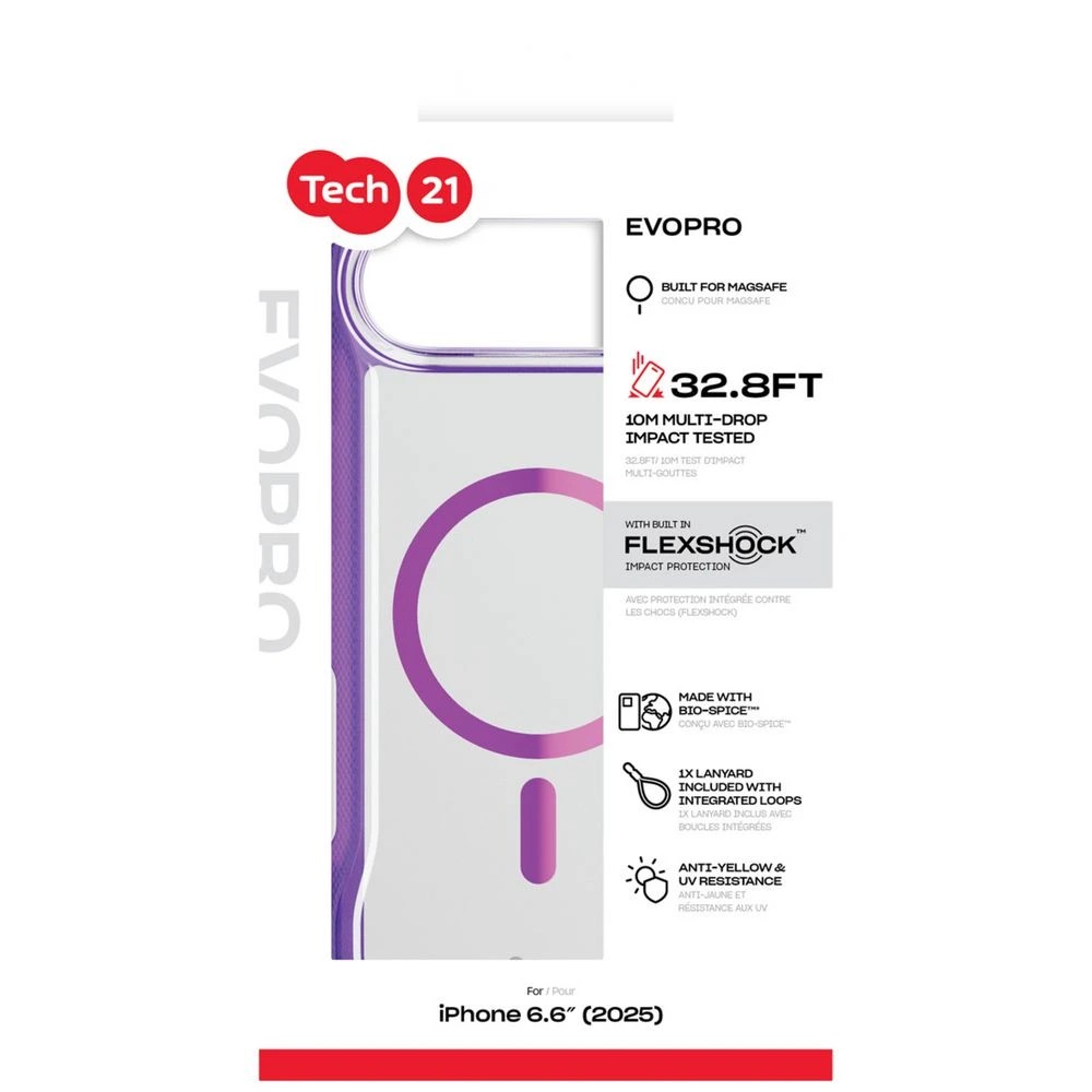 5 Tech21 EvoPro iPhone Air MagSafe Case Purple/Pink, 5 of 5