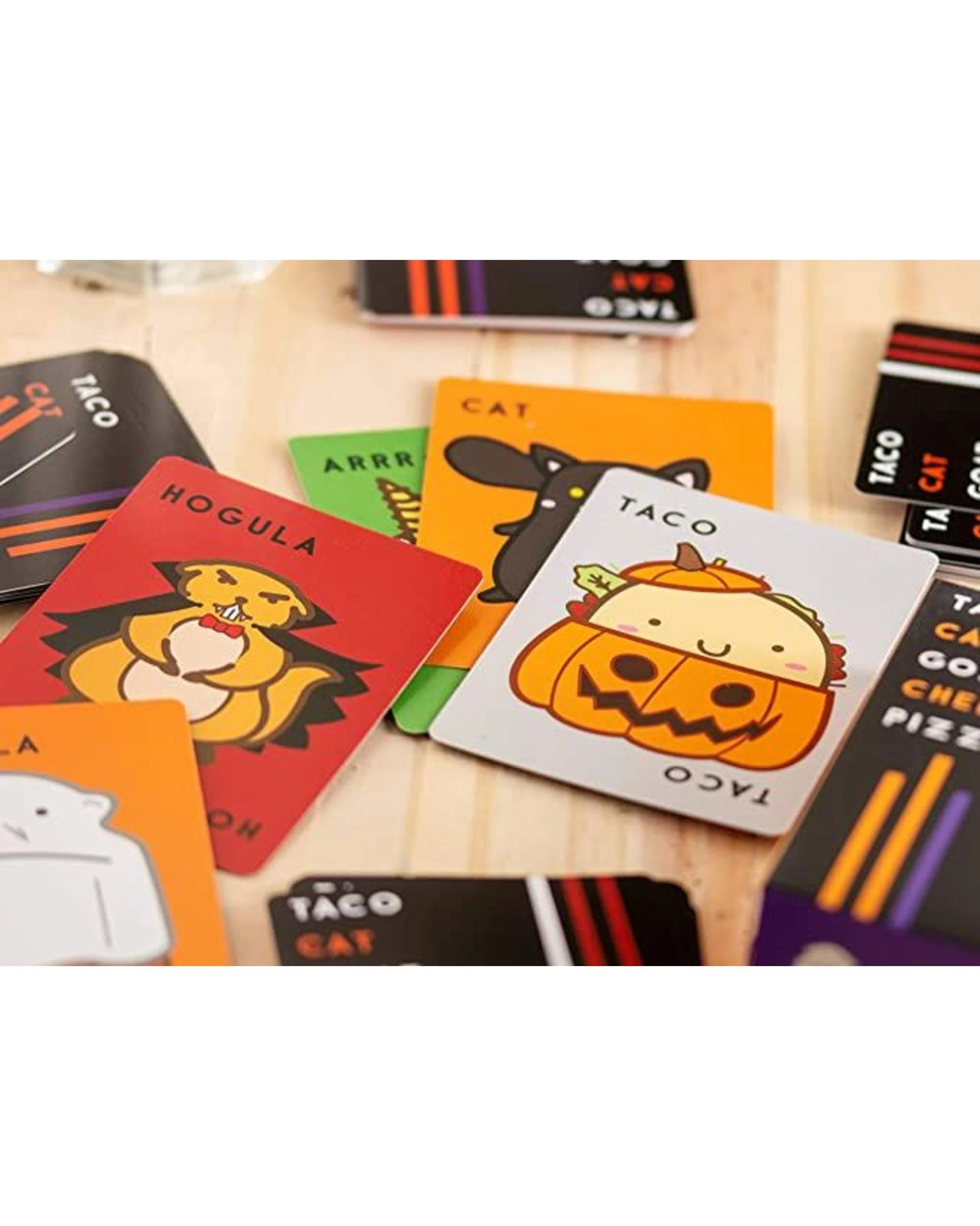 3 Taco Cat Goat Cheese Pizza Halloween Edition Card Game, 3 of 3