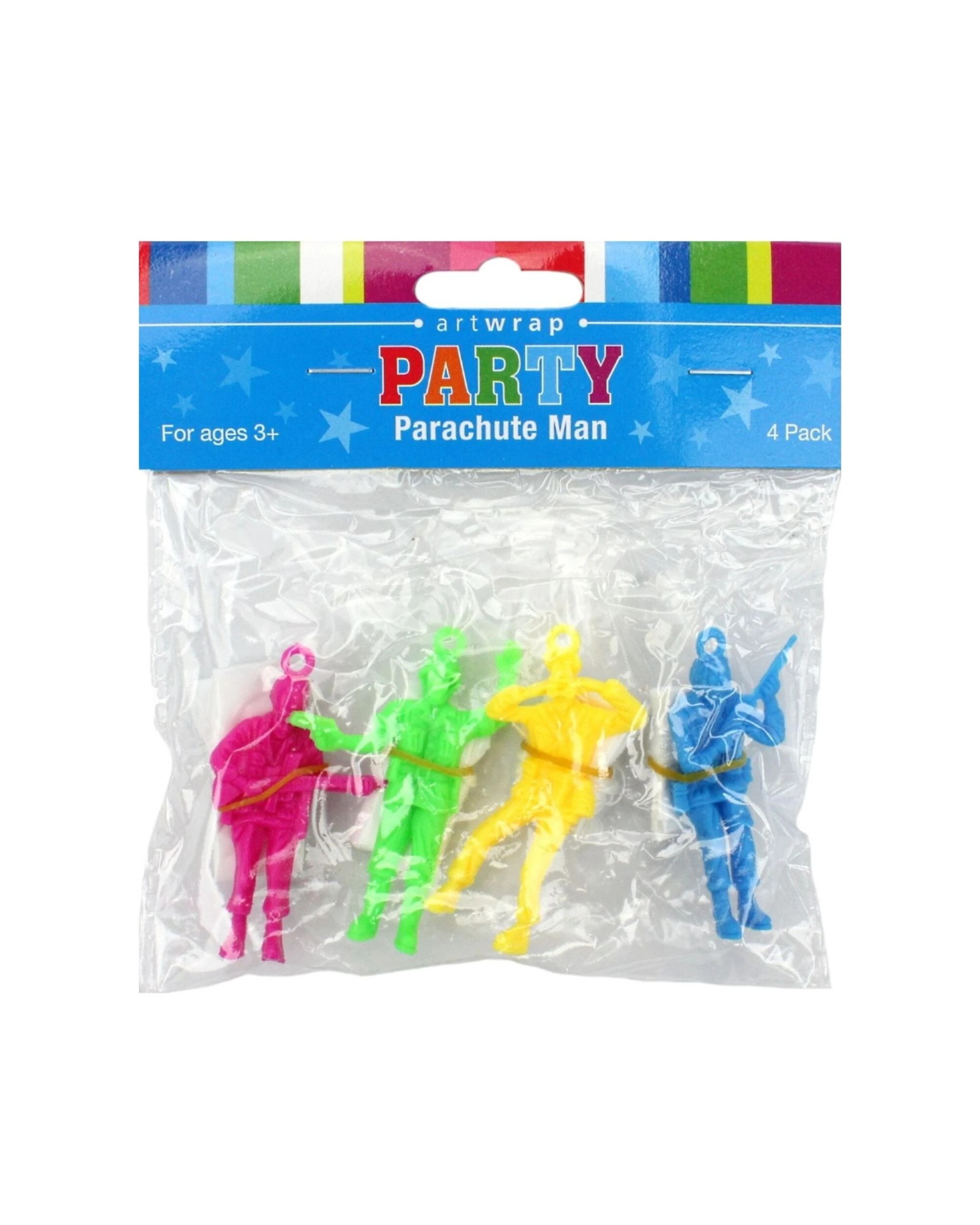 2 Artwrap Plastic Toy Army Paratroopers Pack of 4Multi - Multi, 2 of 2