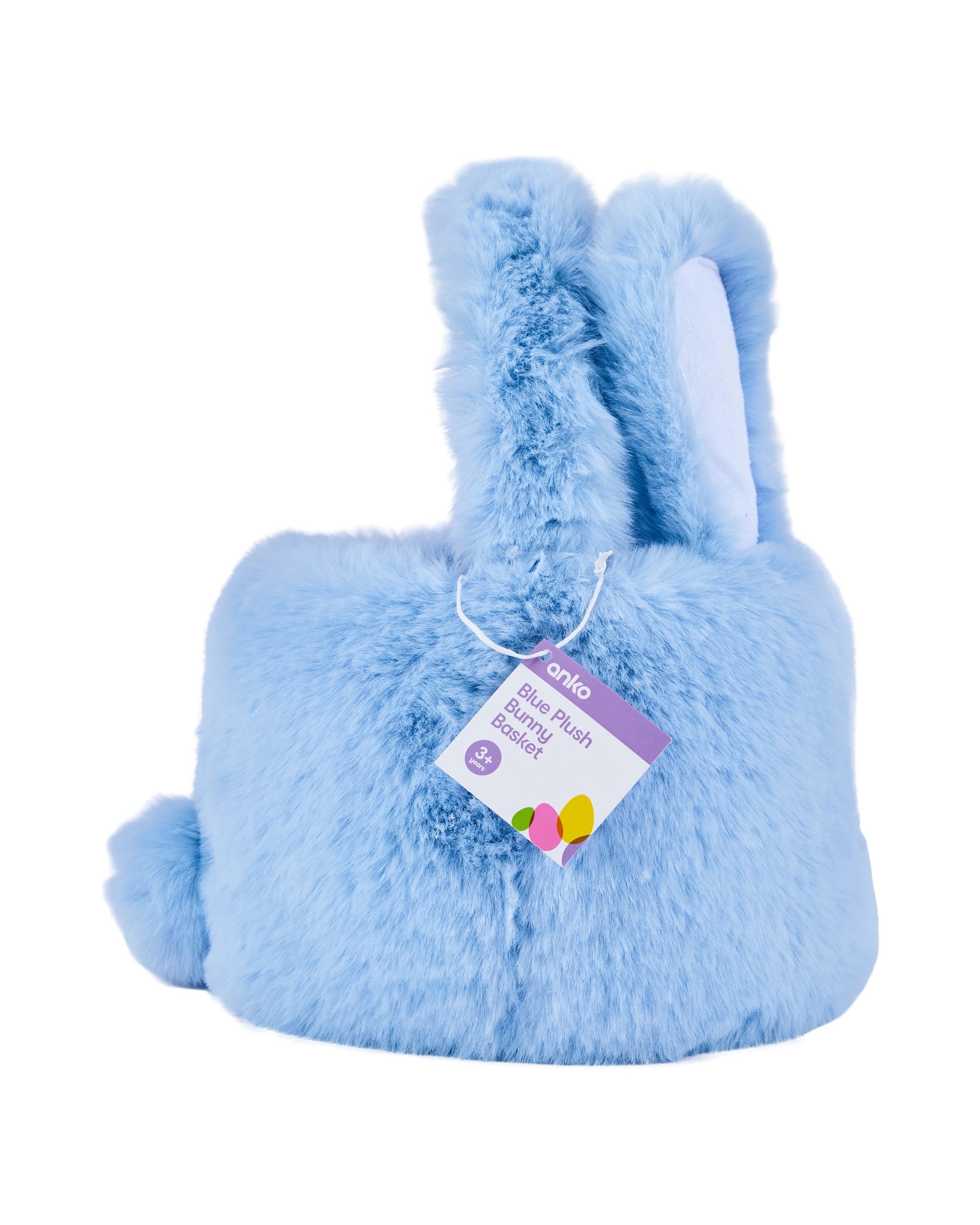 5 Blue Plush Bunny Basket, 5 of 5