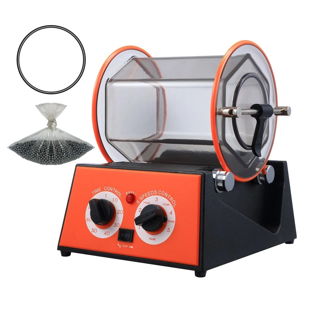 1 AUSWAY Rotary Tumbler Jewelry Gemstone Surface Polisher Machine Finisher 3kg, 1 of 3