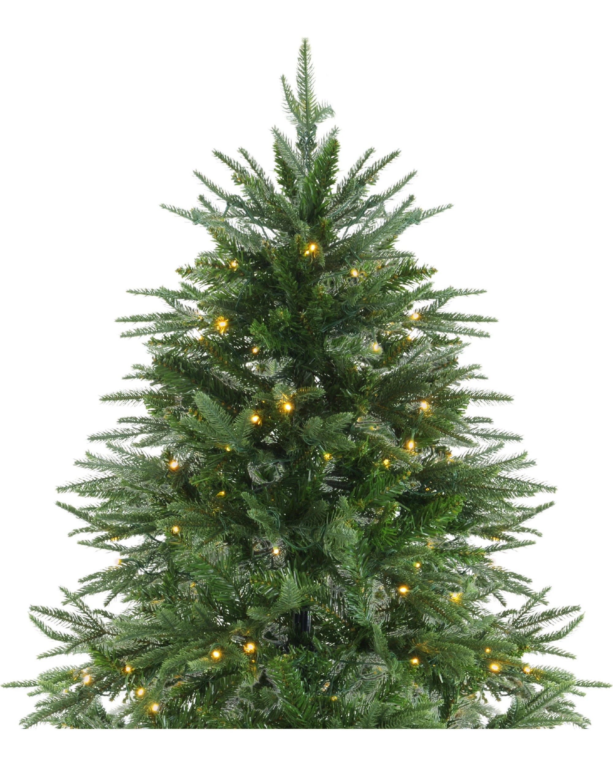 1 Christabelle 1.8m Prelit Everglow Fir Christmas Tree with 300 LED Lights - Green, 1 of 9
