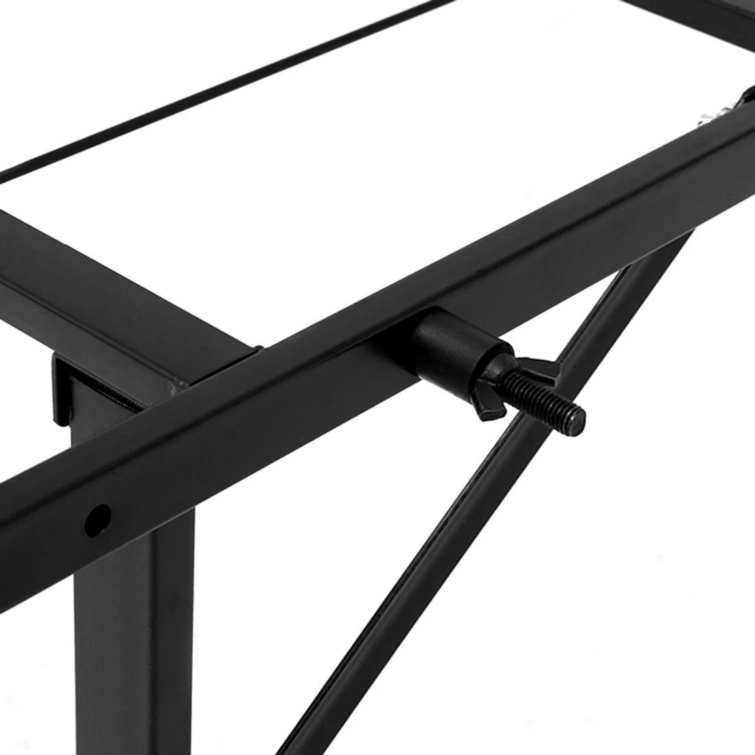3 Artiss Folding Bed Frame Metal Base - Black, 3 of 8