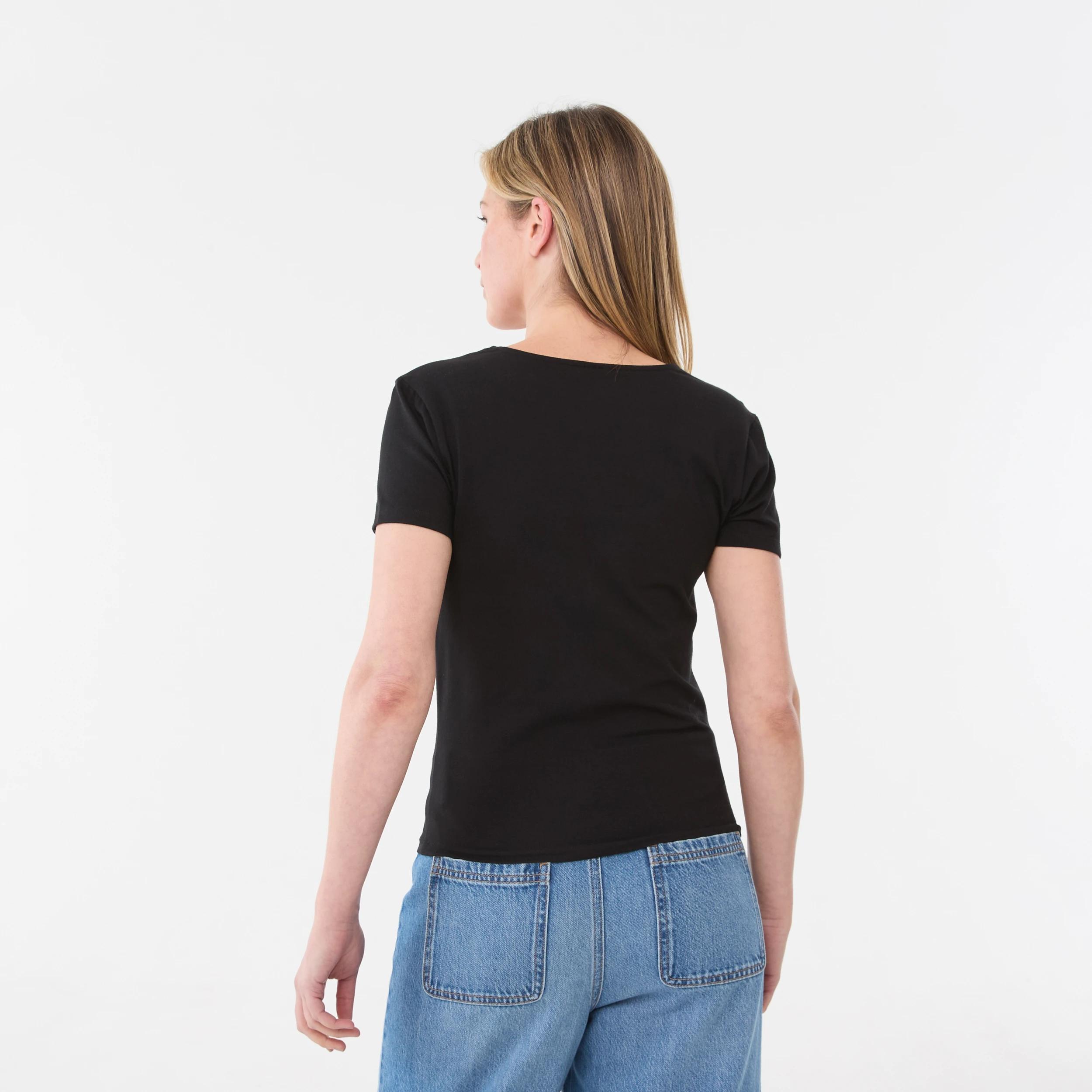 3 Short Sleeve Fitted T-shirt BLACK, 3 of 5