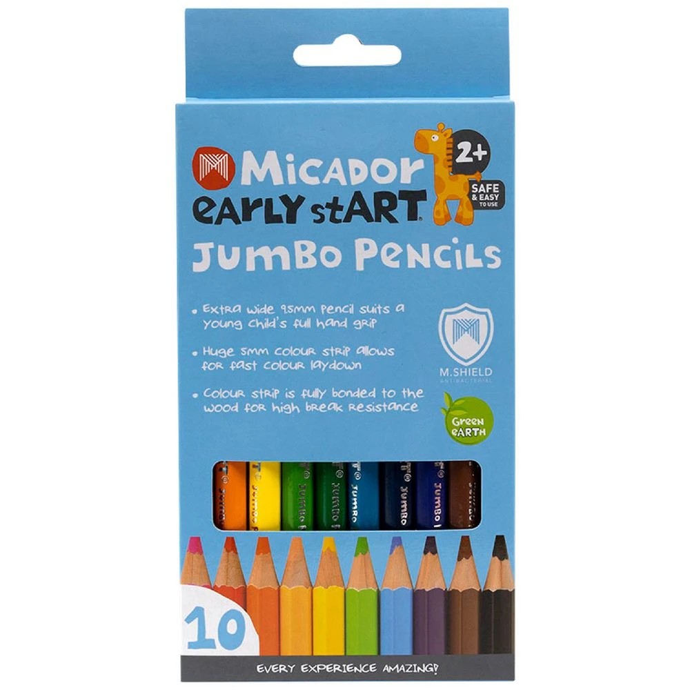 1 Micador early stART Jumbo Pencils 10 Pack, 1 of 6