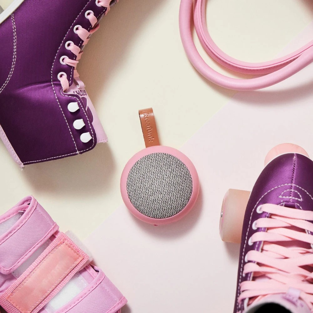 3 Kreafunk Ago 2 Fabric Bluetooth Speaker - Pink, 3 of 4