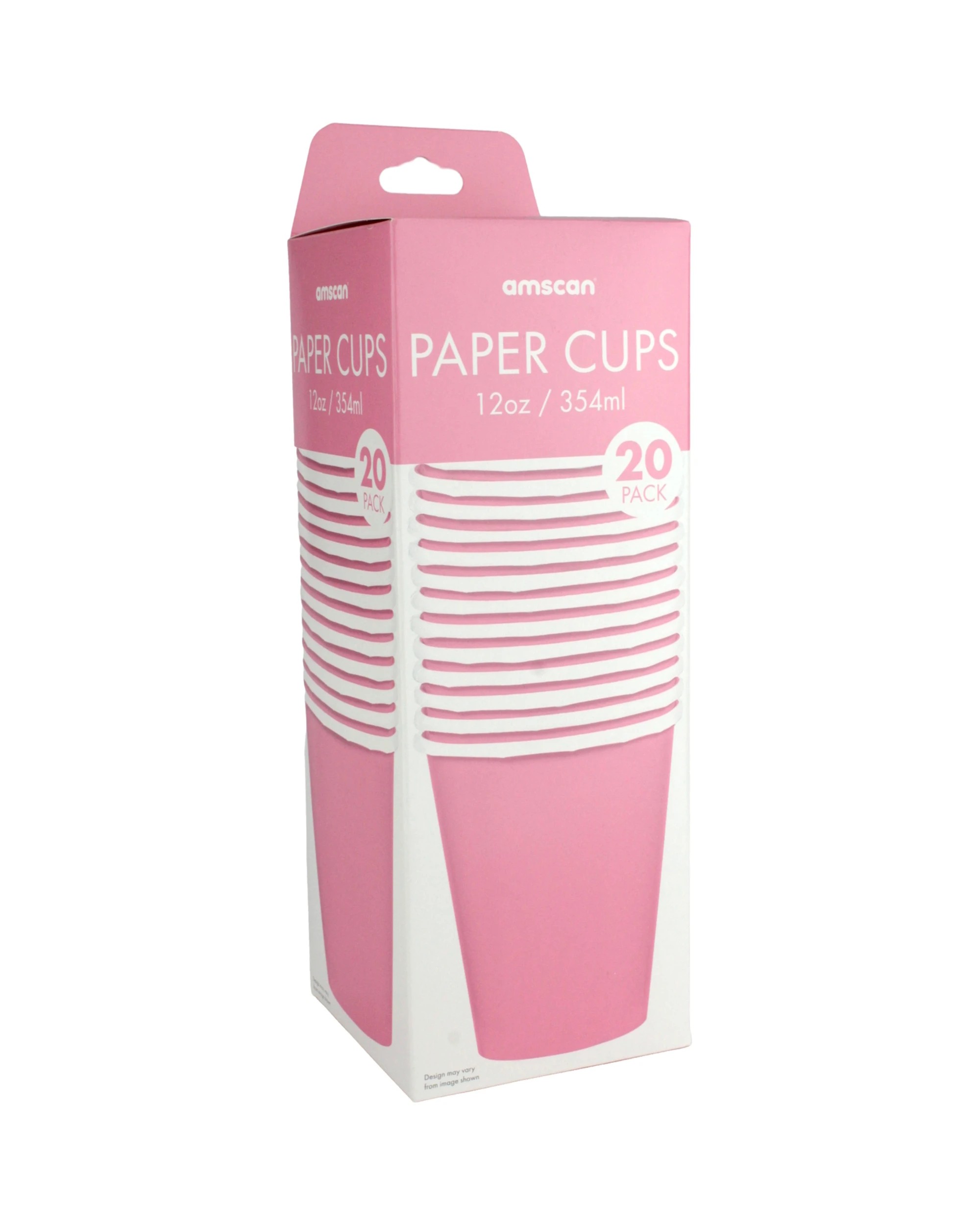 2 Amscan Paper Cups 354ml Pack of 20 - New Pink - New Pink, 2 of 3