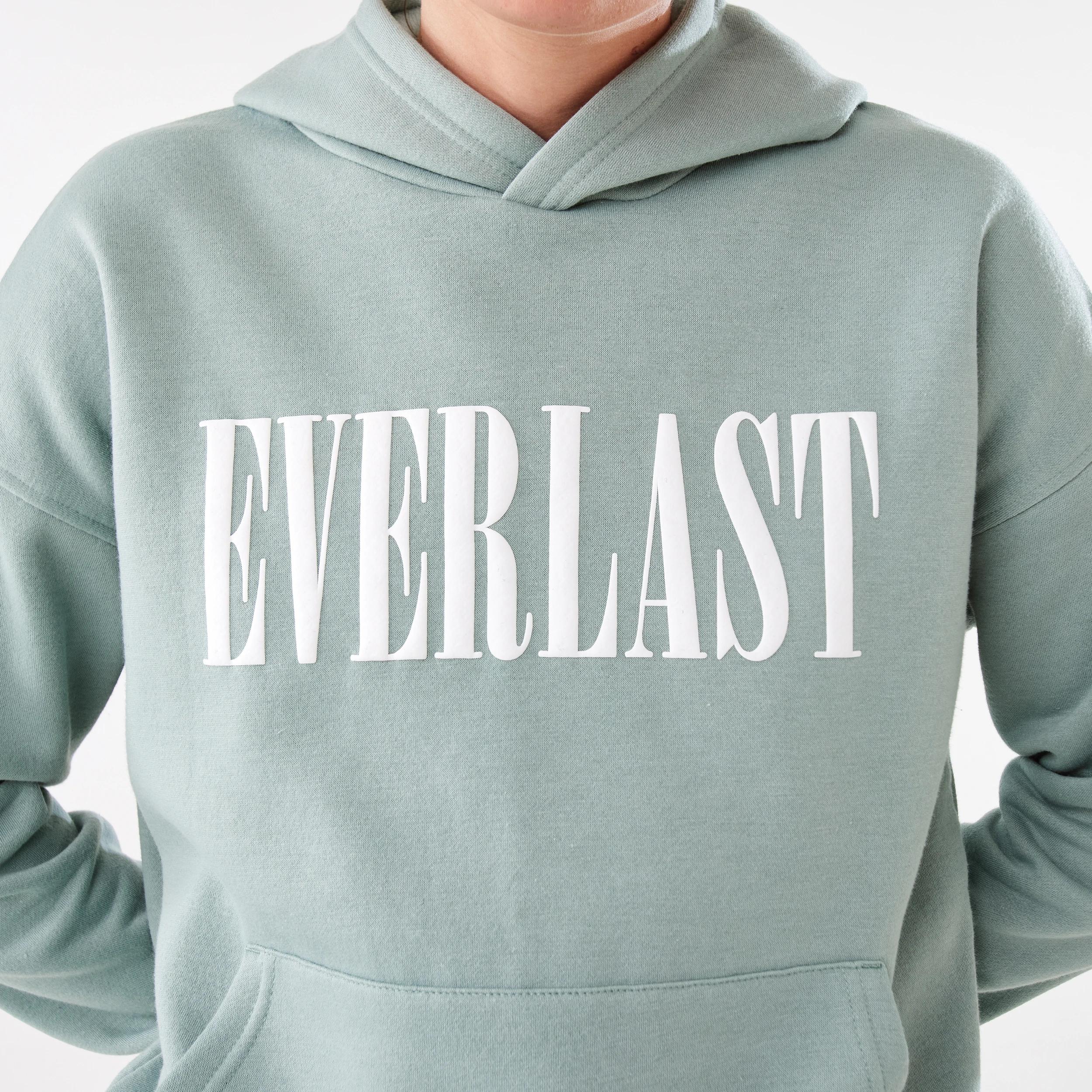 8 Everlast Womens Athletic Club Hoodie EVERLAST BLOCK LOGO SAGE GREEN, 8 of 9