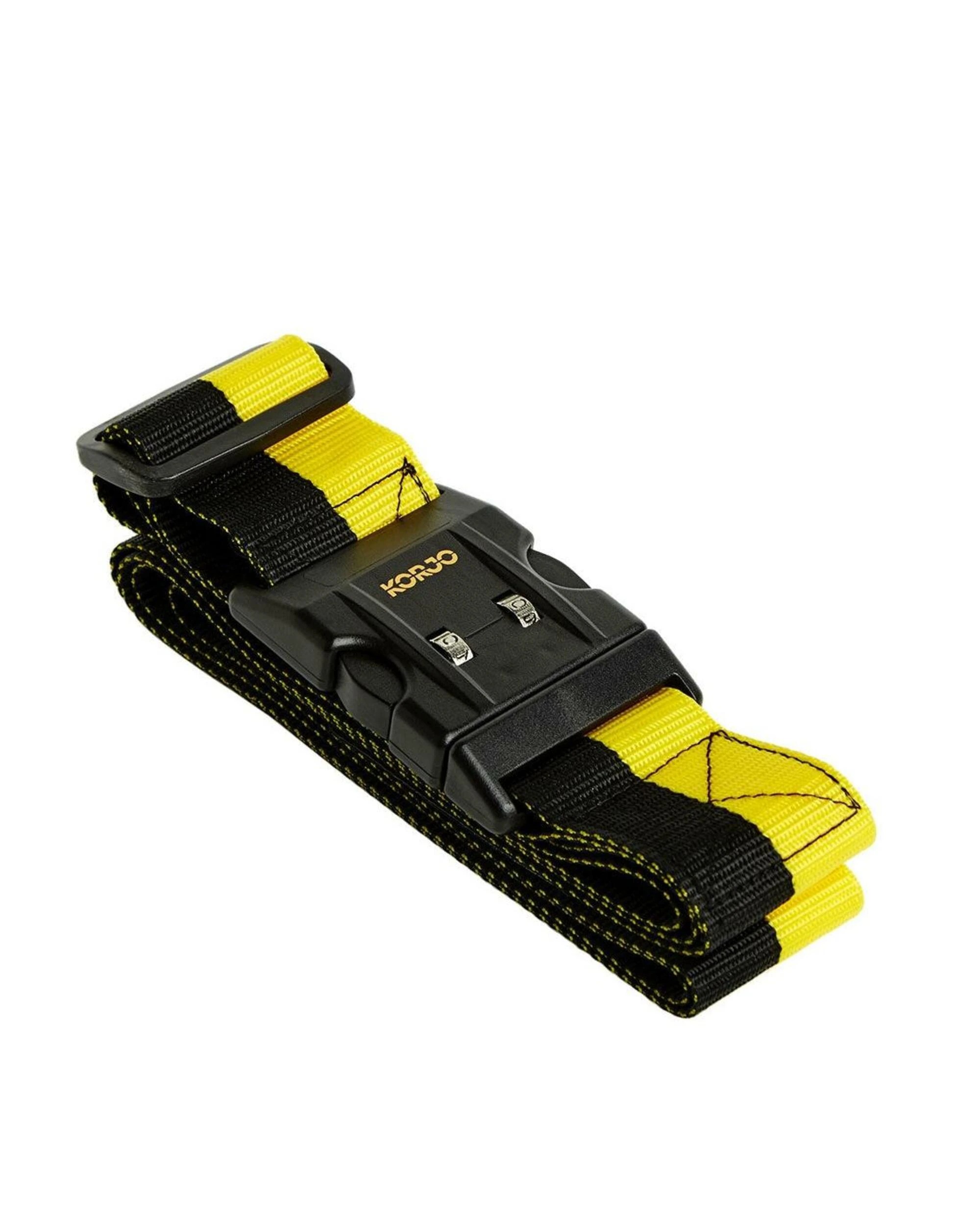 1 Korjo Combination Lock Luggage Strap - Assorted Colours, 1 of 4