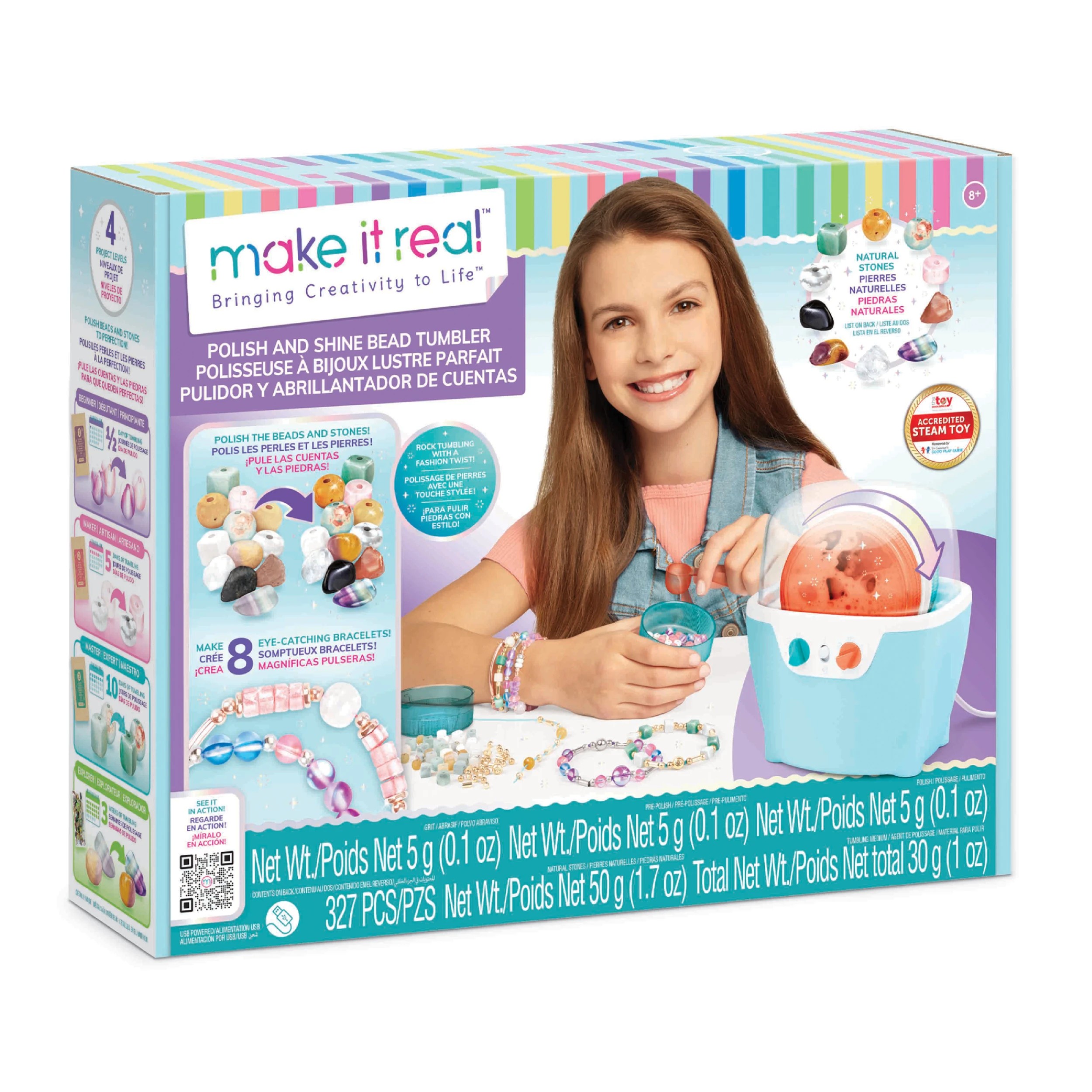 1 Make It Real Polish And Shine Bead Tumbler - Multi, 1 of 5