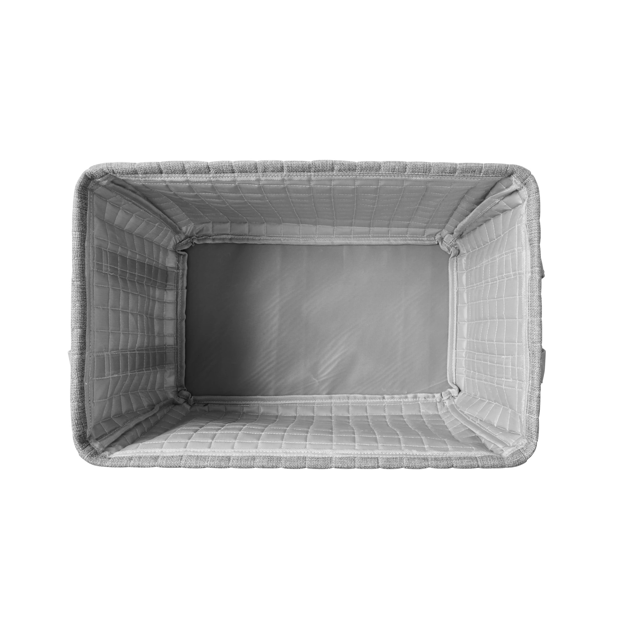7 Rectangle Quilted Basket - Charcoal, 7 of 7
