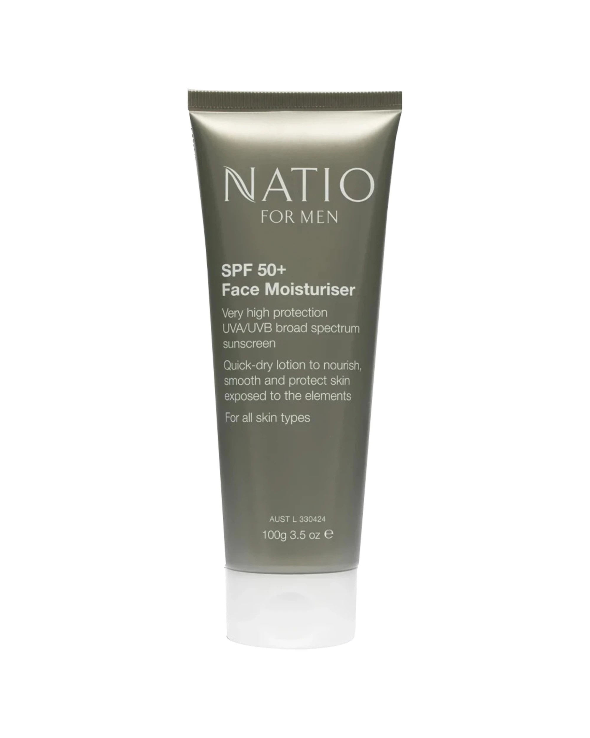 1 Natio For Men Spf 50+ Face Moisturiser 100g, 1 of 1