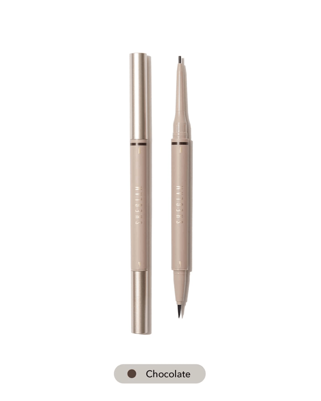 SHEGLAM Brows on Demand 2-in-1 Brow Pencil - Choco