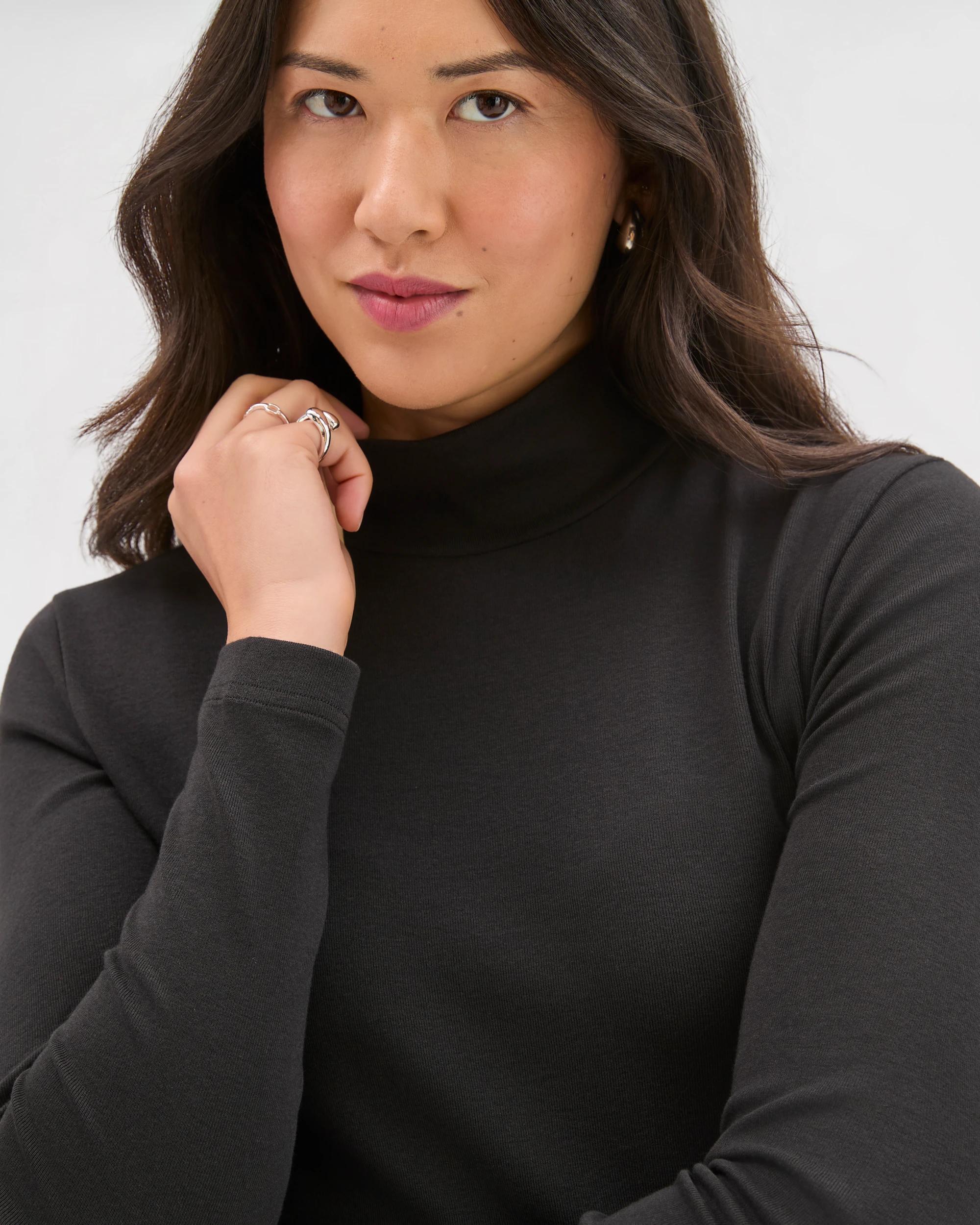 5 Target Woman Soft Touch Long Sleeve Skivvy Top BLACK, 5 of 8