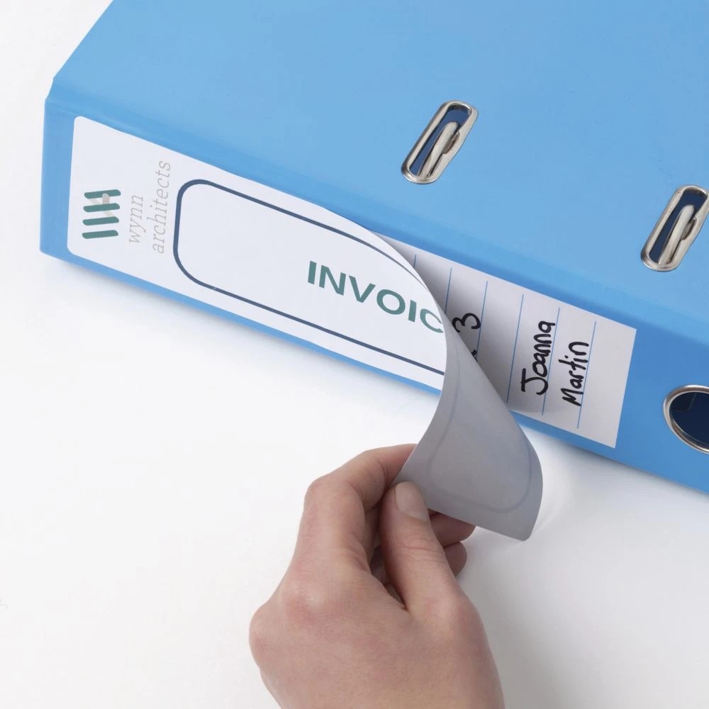 7 Avery 4UP Laser Lever Arch Labels White 25 Sheets, 7 of 7