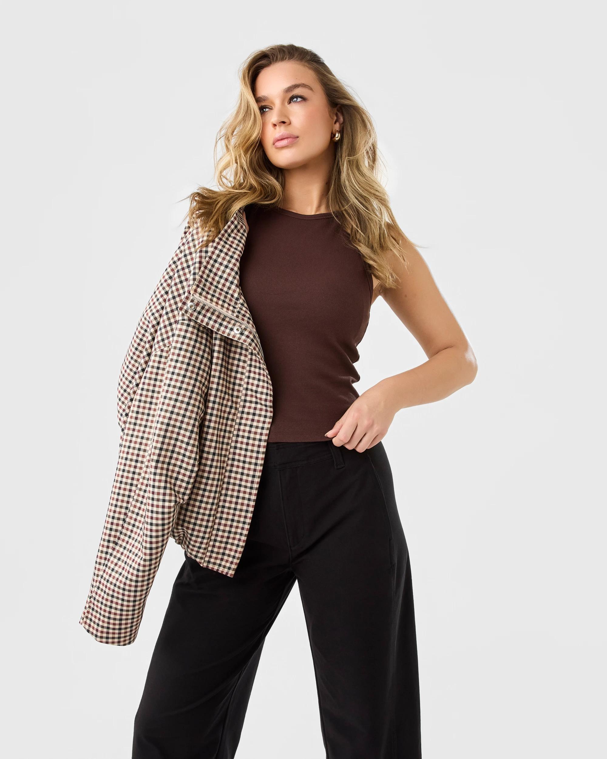 6 Barrel Leg Pants Black, 6 of 7