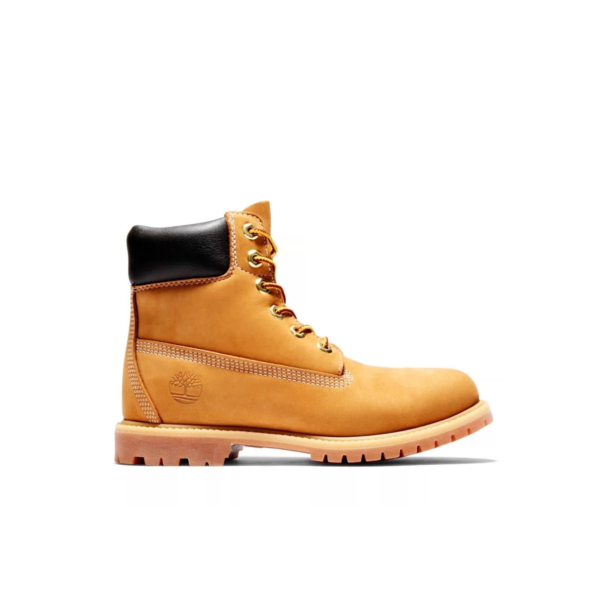 1 Timberland Women's 6-Inch Premium Waterproof Boot - Wheat Nubuck Size 5 HONEY, 1 of 5