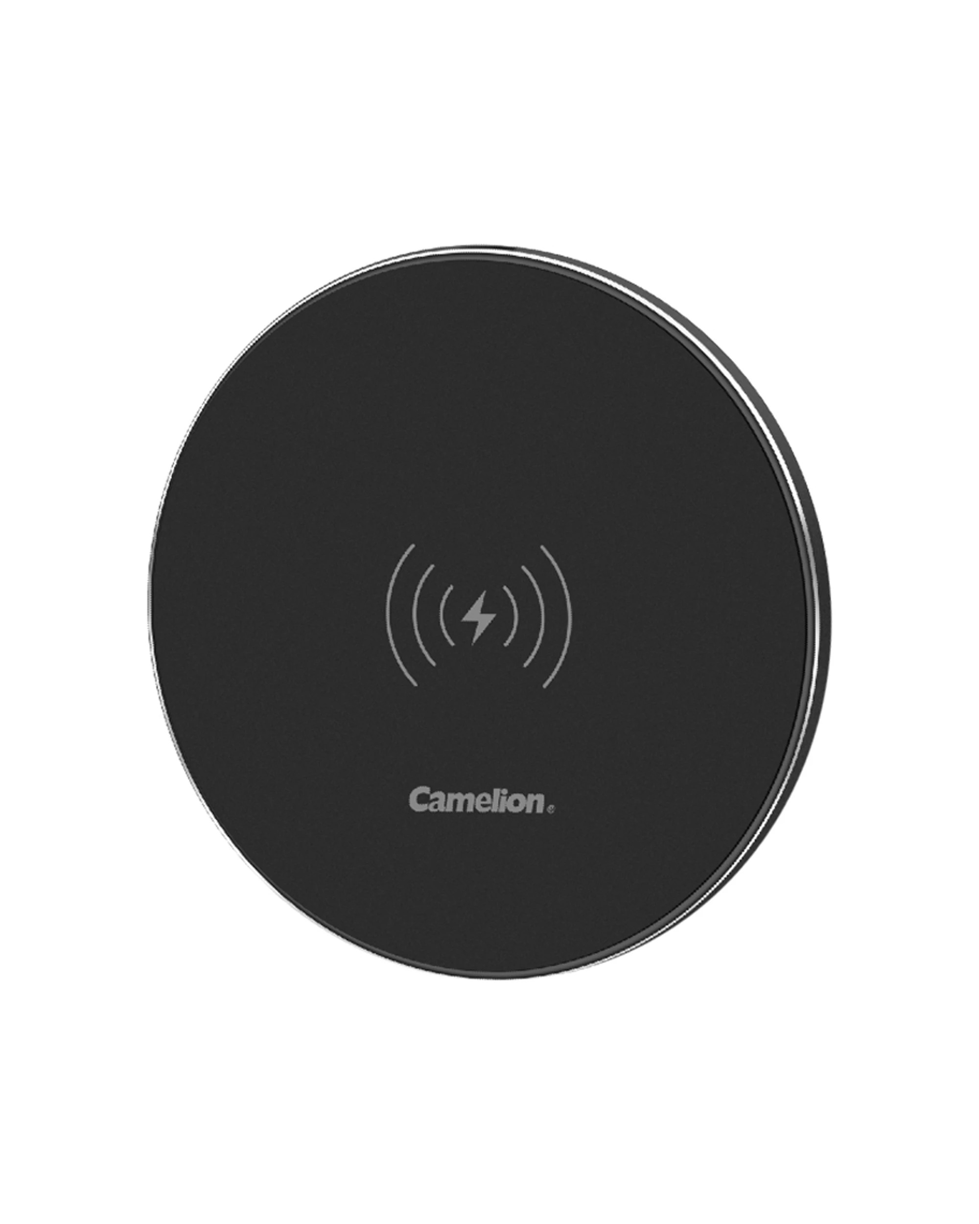 1 Camelion 10W Fast Wireless USB Charger Solid - Black, 1 of 1