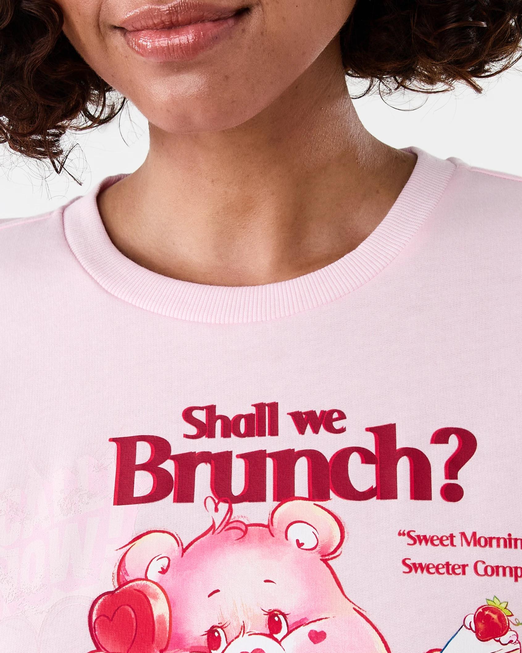 5 Care Bears License Sweat Top and Waffle Pants Pyjama Set Cb Brunch, 5 of 8