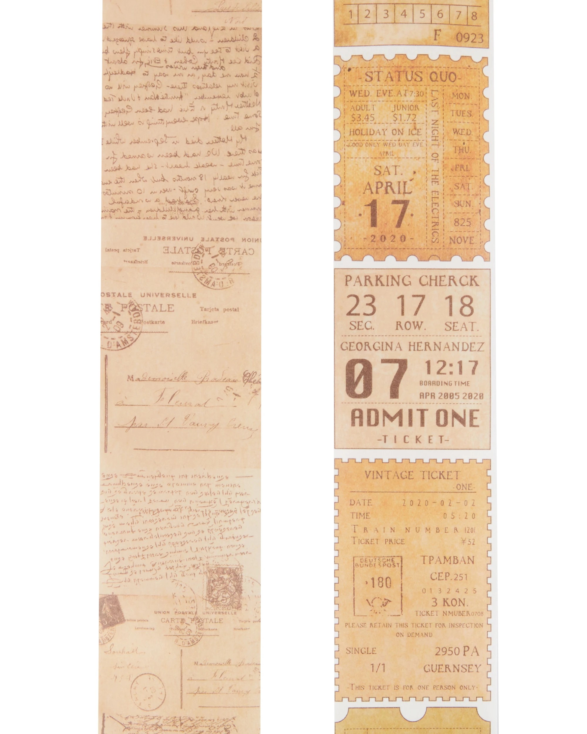 3 2 Pack Decorative Sticker Rolls - Vintage News, 3 of 3