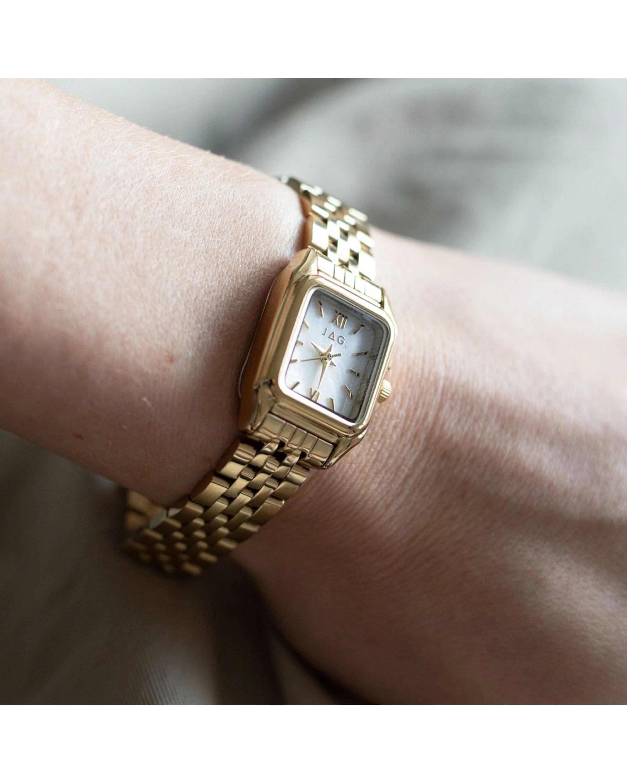 5 JAG Berrima Women's Gold Stainless Steel Watch 20.3mm Mother of Pearl Dial, 5 of 5