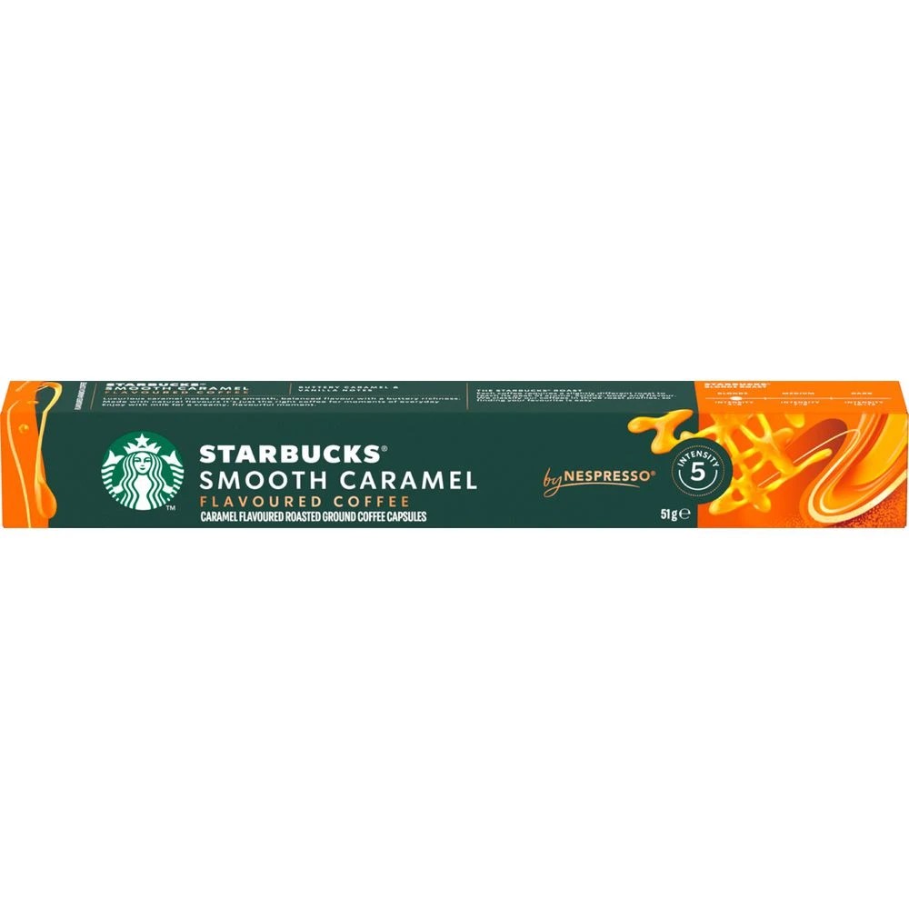 1 Nespresso Starbucks Smooth Caramel Capsules 10 Pack, 1 of 5