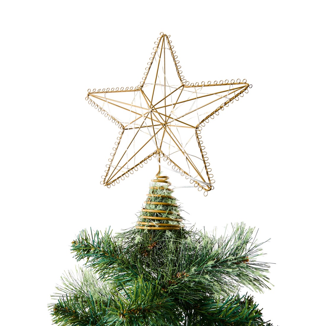 3 LED Light Up Wire Star Tree Topper, 3 of 9