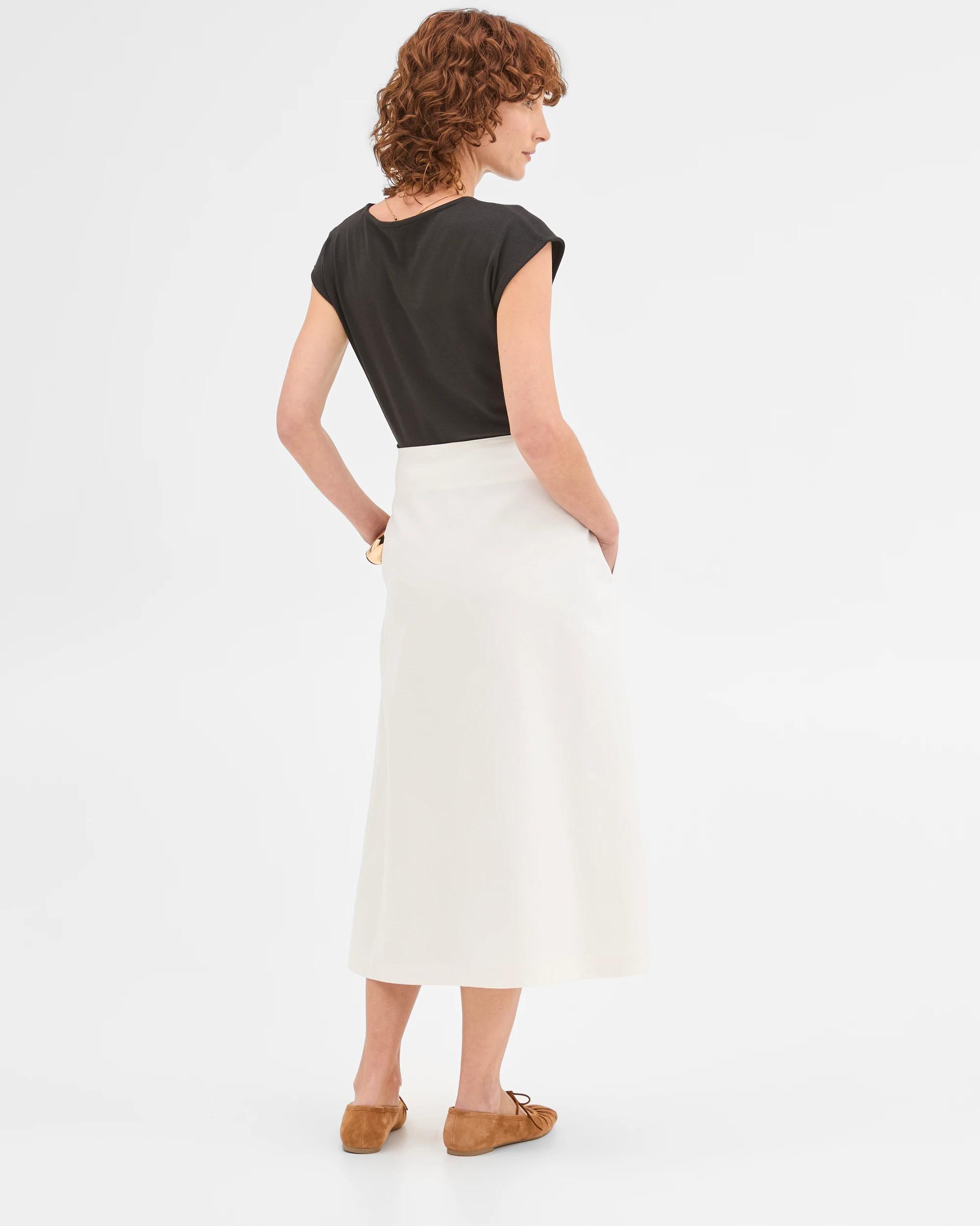 7 Target Woman Wrap Midi Skirt CHALK, 7 of 7
