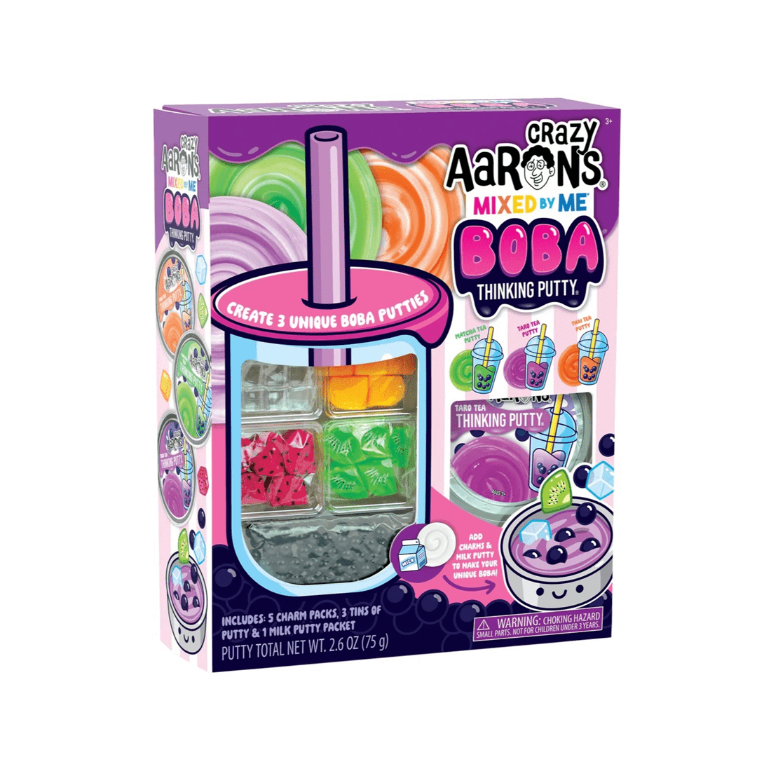 1 Crazy Aaron Enterprises Inc Crazy Aaron's Thinking Putty Mixed By Me Boba Putty Kit, 1 of 7
