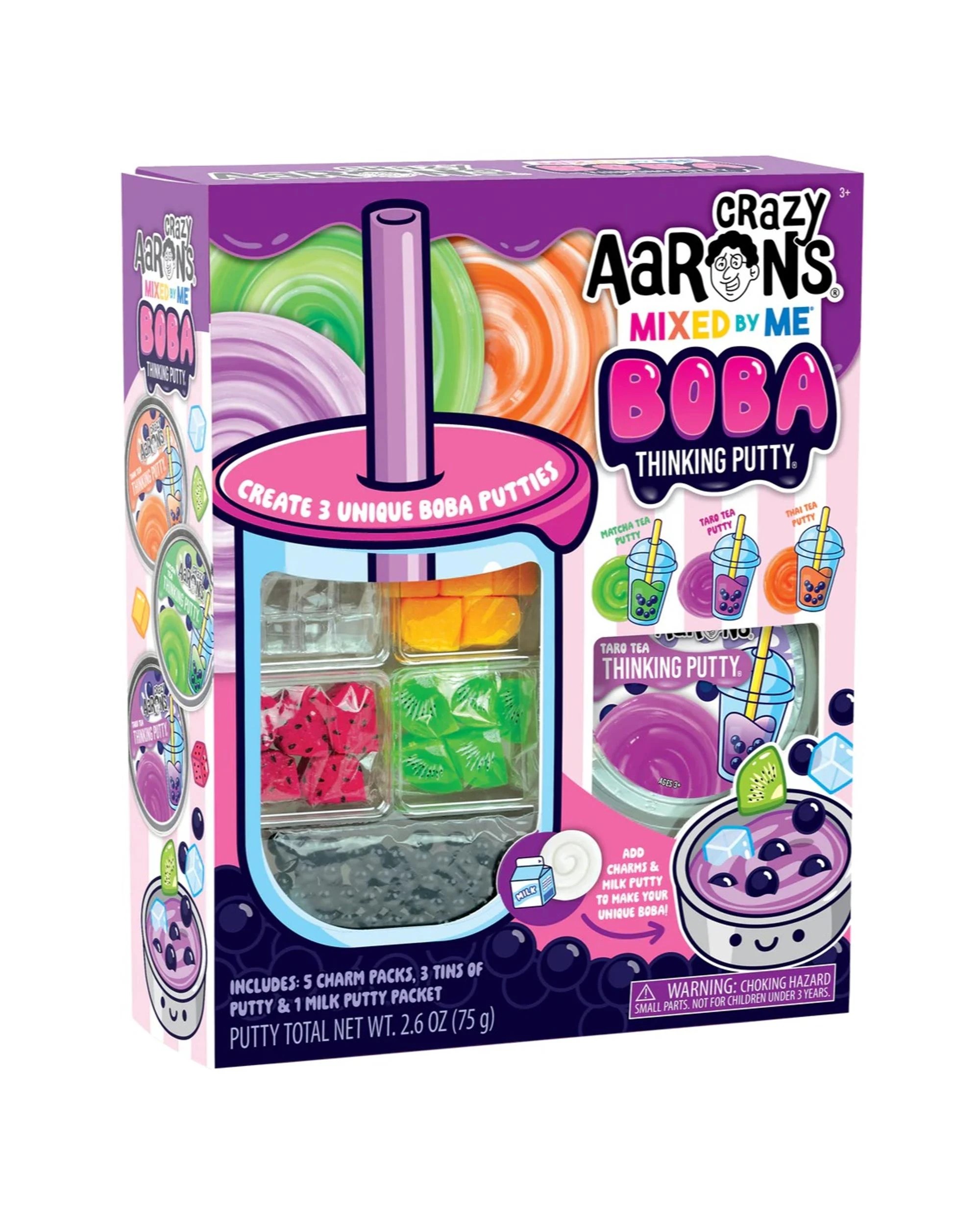 1 Crazy Aaron's Thinking Putty Mixed By Me Boba Putty Kit, 1 of 7