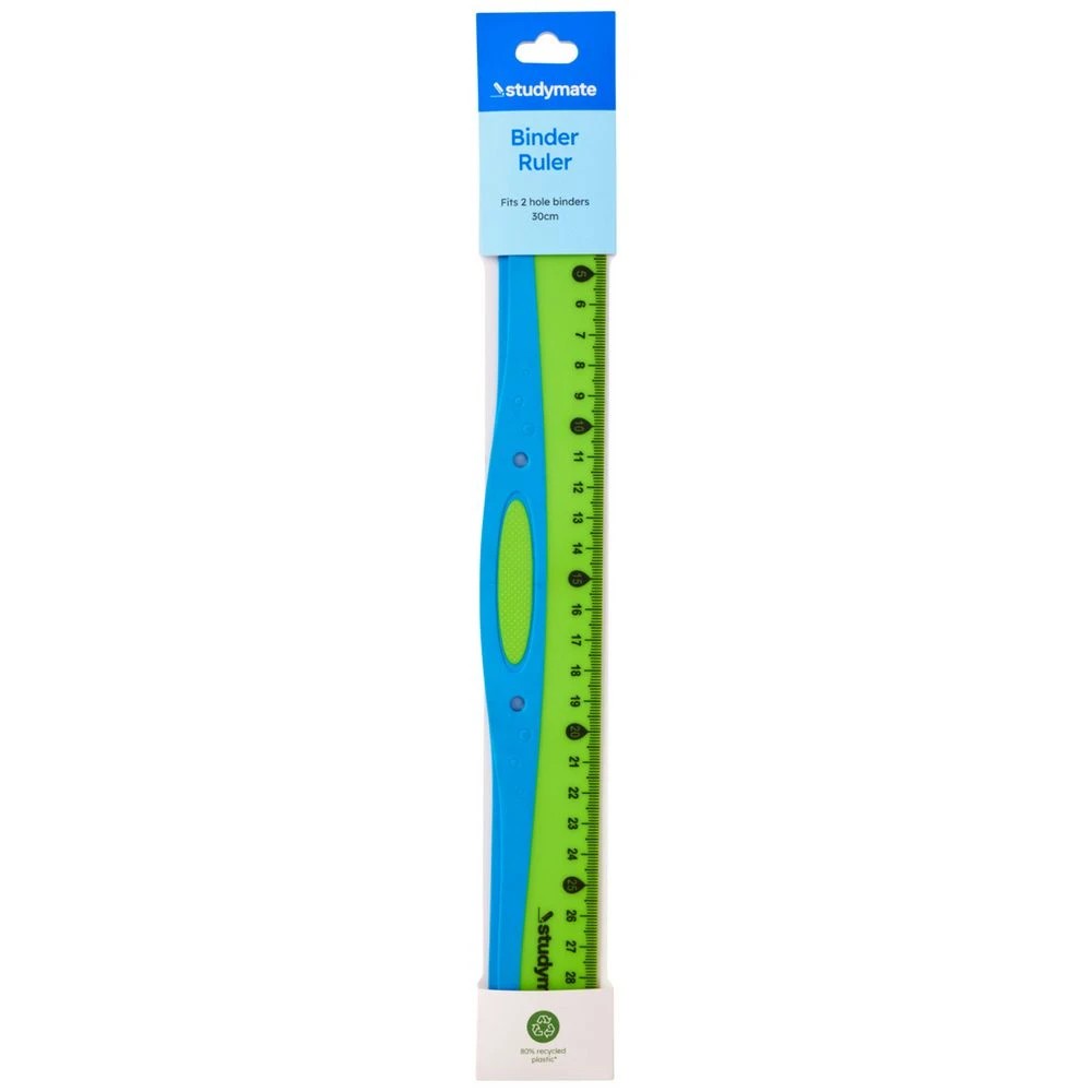2 Studymate Binder Ruler 30cm Blue, 2 of 2