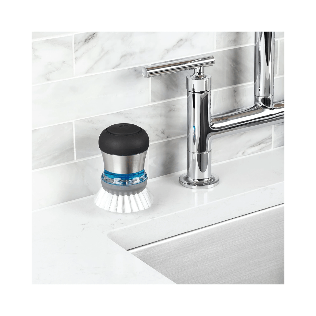 5 OXO Steel Soap Dispensing Palm Brush Refills 2-Pack, 5 of 7