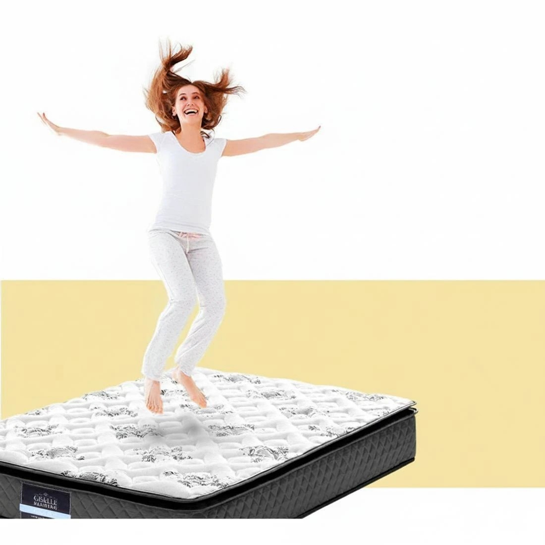 4 Giselle Bedding 24cm Mattress Pillow Top Queen - Queen Bed - Multi, 4 of 5