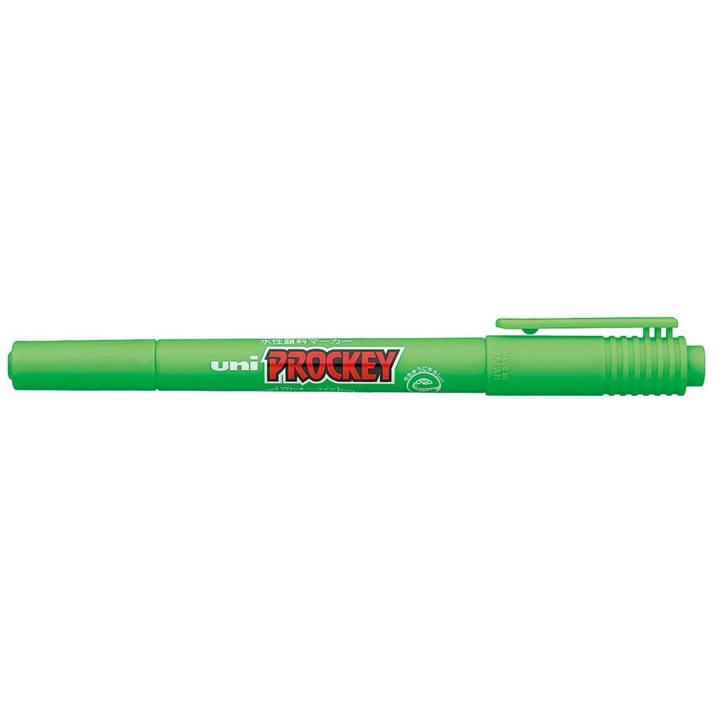1 Uni-ball Prockey Dual Permanent Marker Fine Light Green, 1 of 2