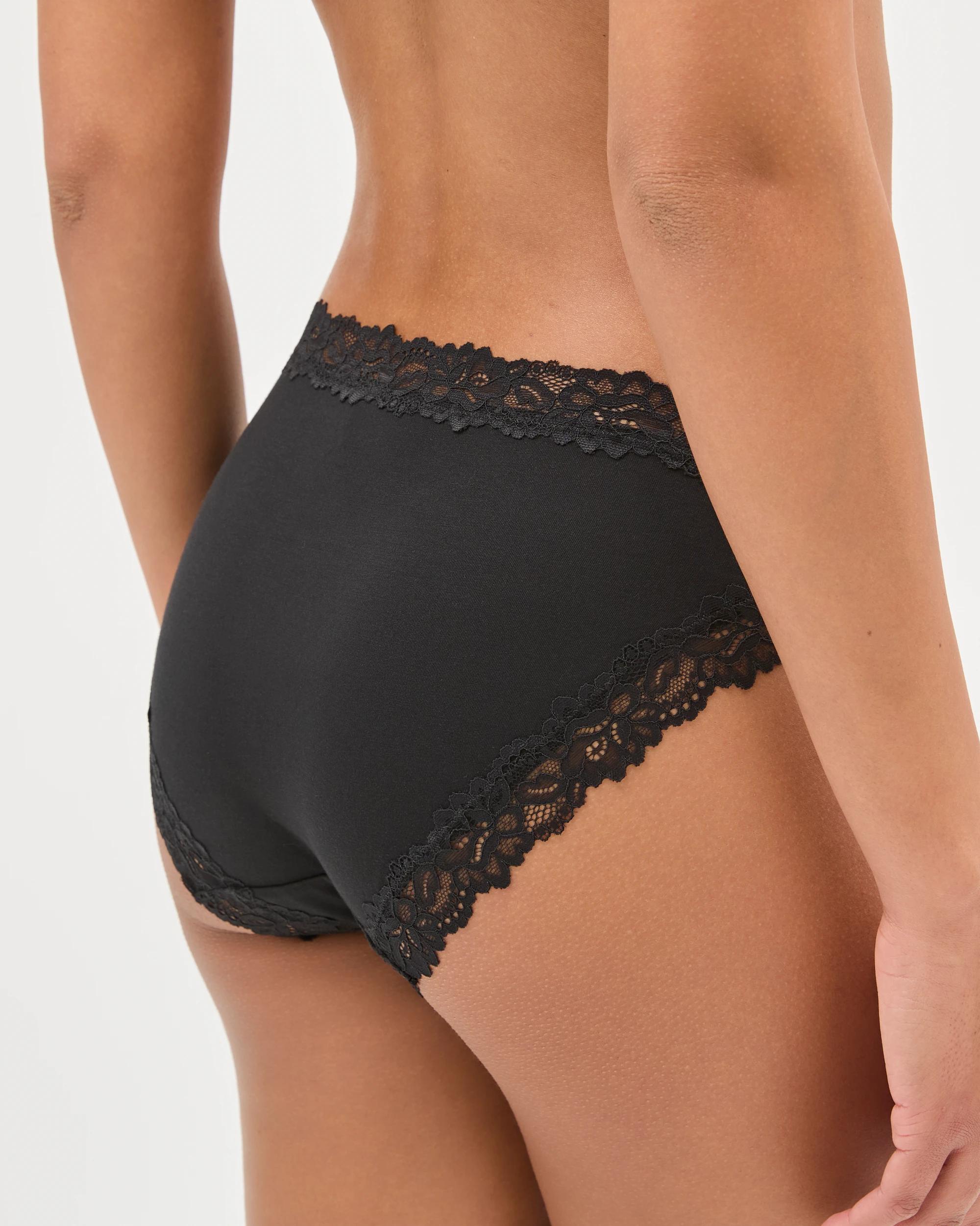 4 Target Woman Modal and Lace 2 Pack Bikini Briefs BLACK, 4 of 7