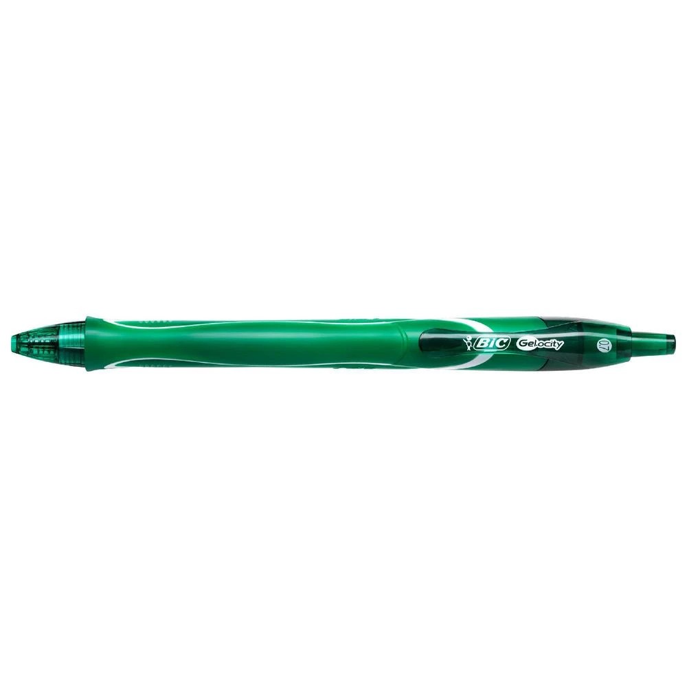 3 Bic Gelocity Quick Dry Gel Pen 0.7mm Green 12 Pack, 3 of 3