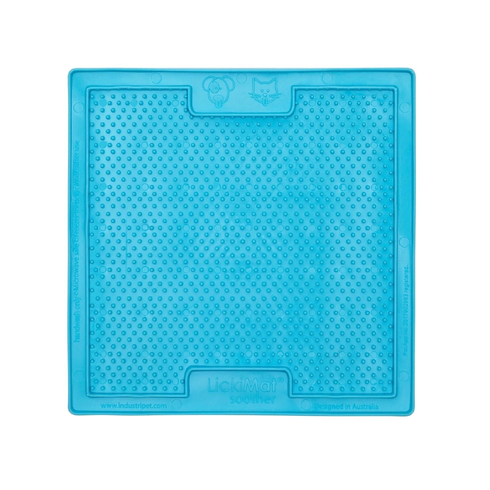 1 Lickimat Lickimat Soother Original Slow Food Licking Mat For Cats & Dogs - Blue, 1 of 1